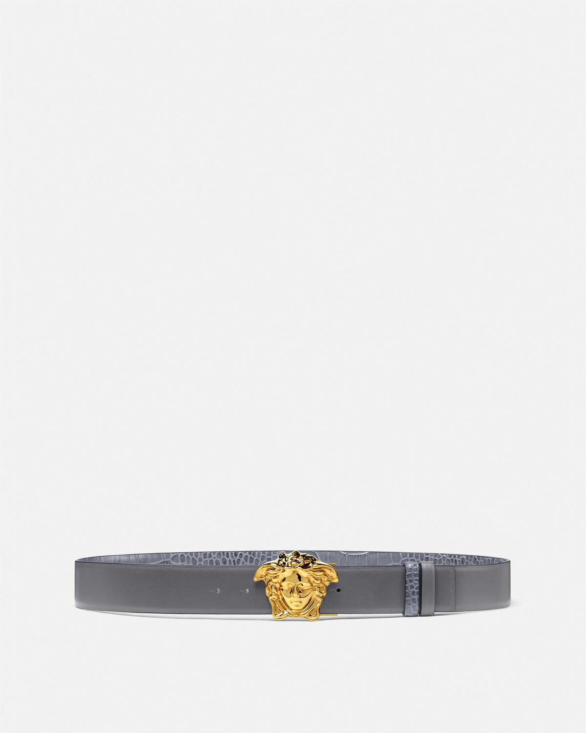 La Medusa Reversible Leather Belt 4 cm - 1