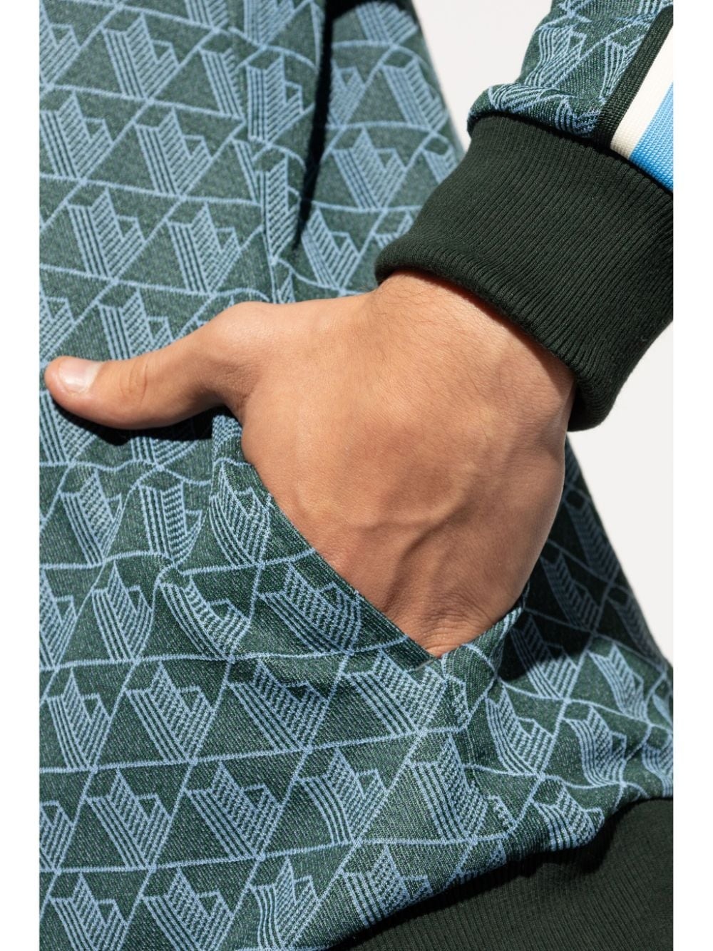 monogram-pattern jacket - 5
