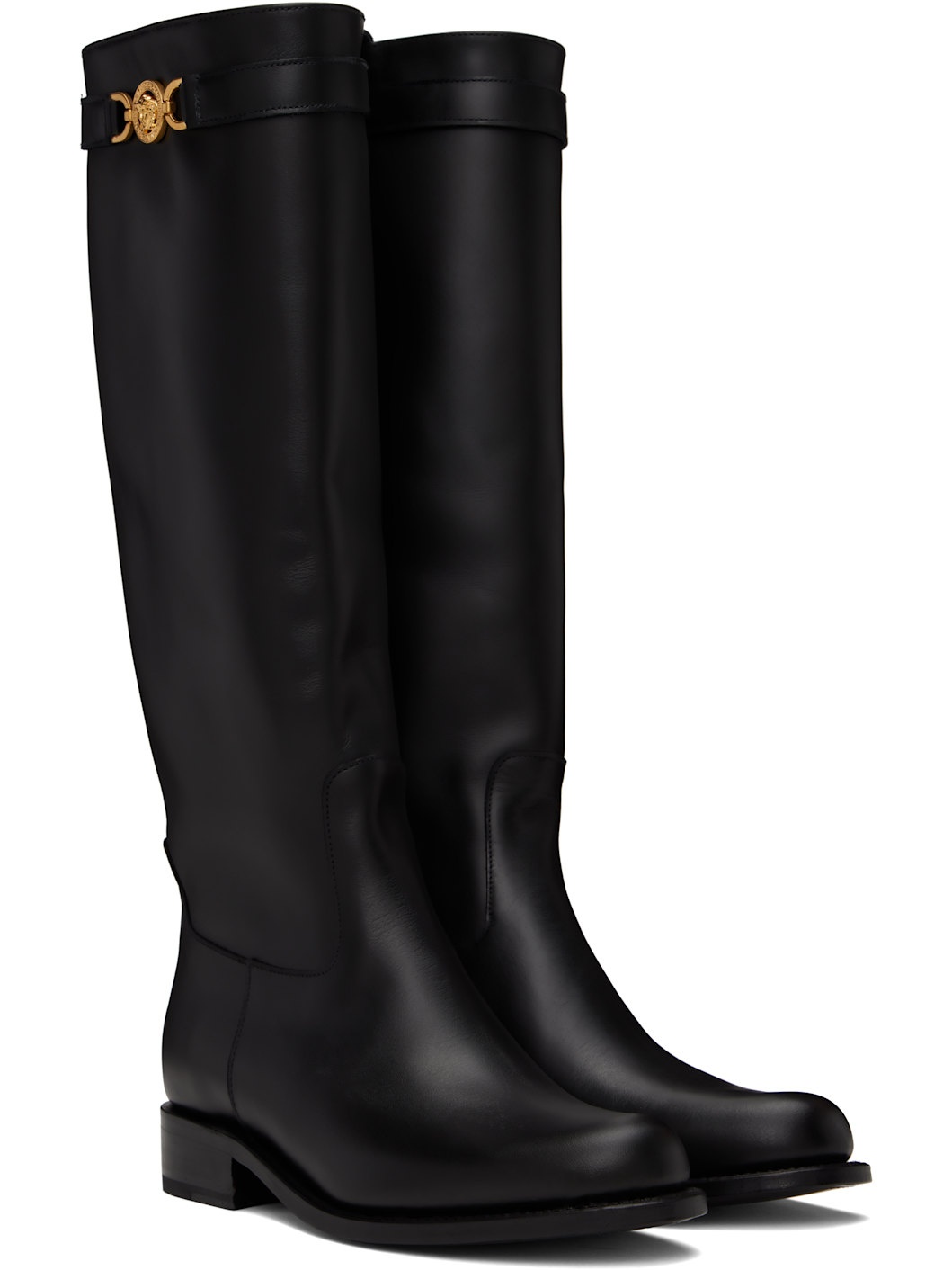 Black Medusa  95 Knee High Tall Boots - 4
