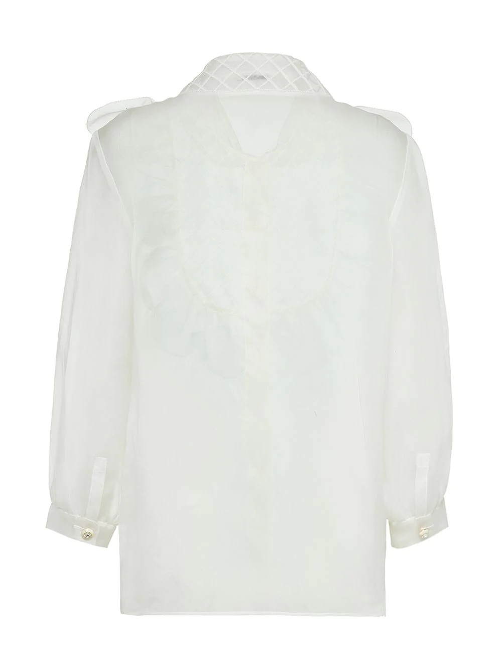 embroidered organza blouse - 2