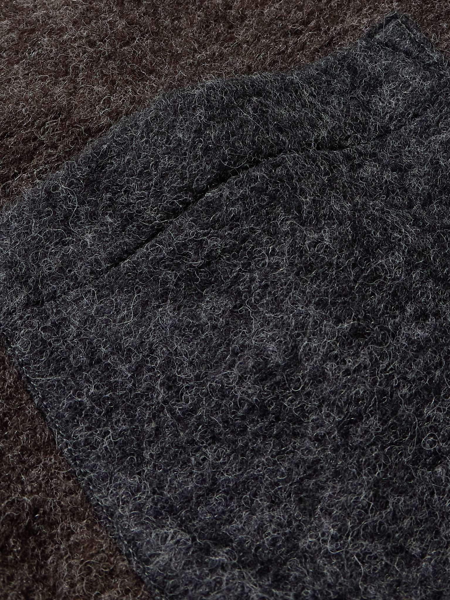 Colour-Block Wool-Blend Fleece Cardigan - 3