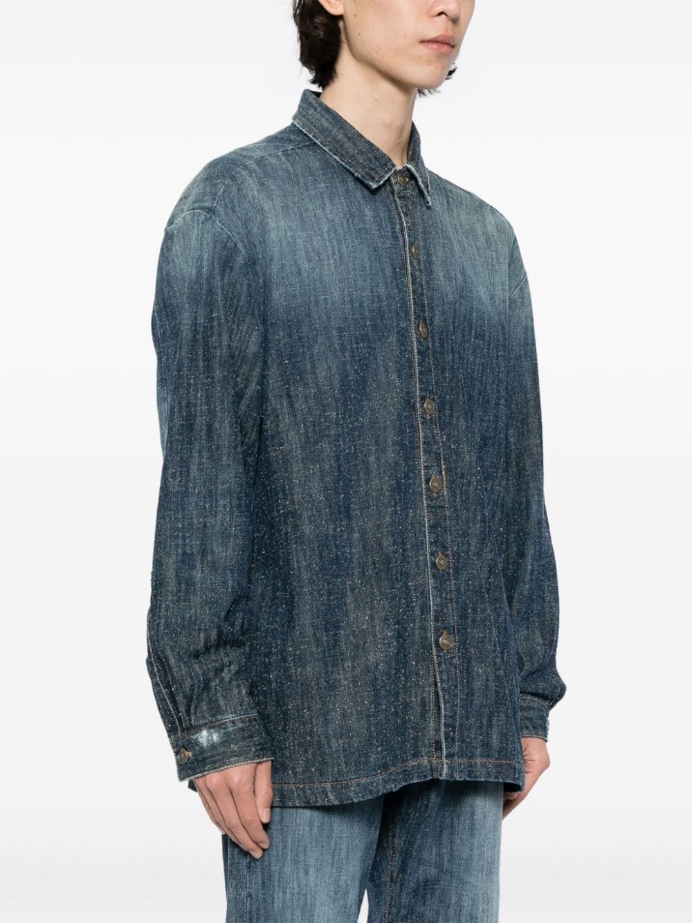 faded denim shirt - 3