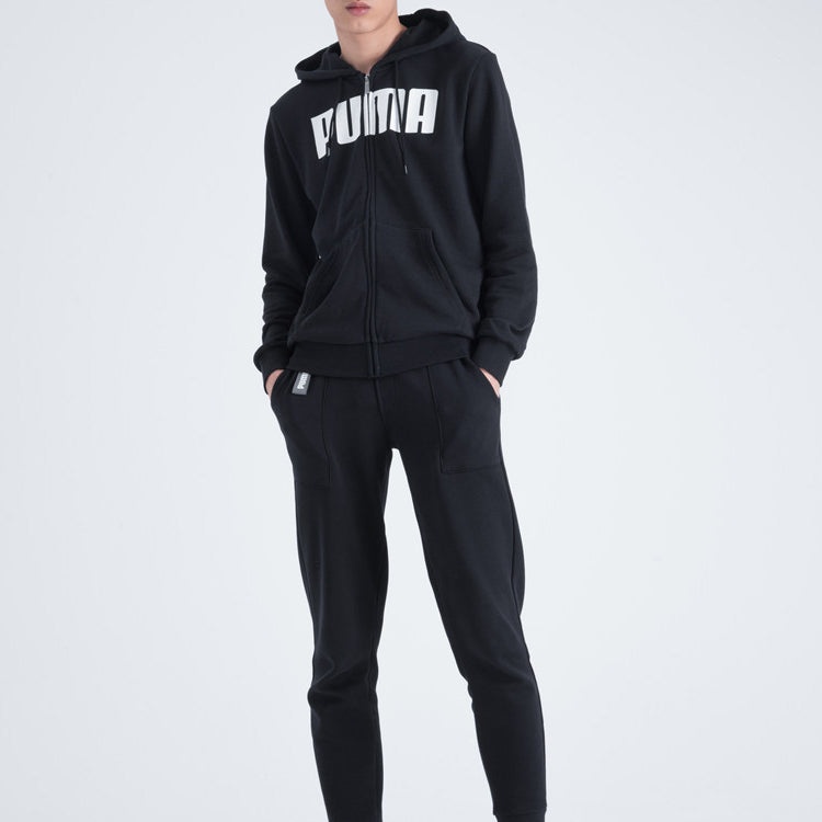 PUMA ESS Printed Hooded Jacket Black 855280-01 - 3