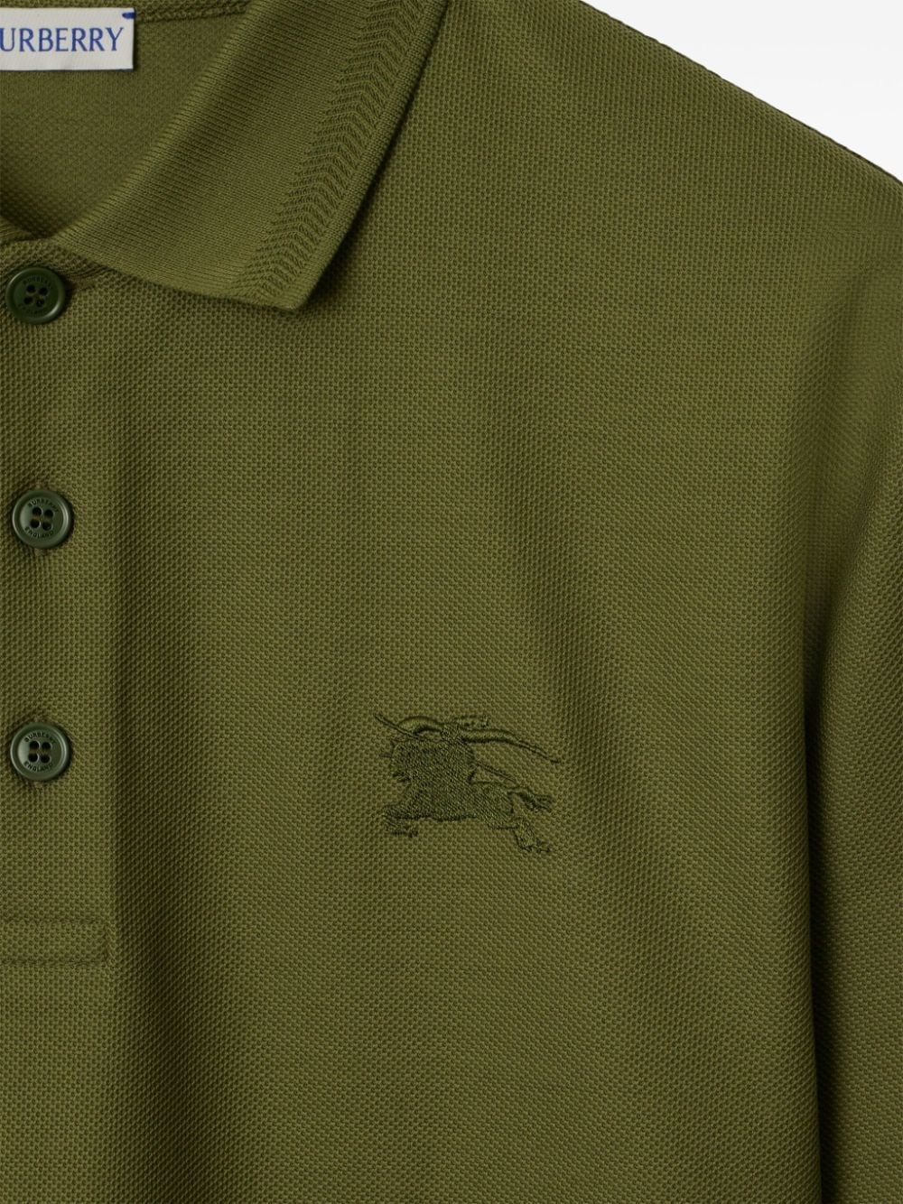 long-sleeve cotton polo shirt - 5