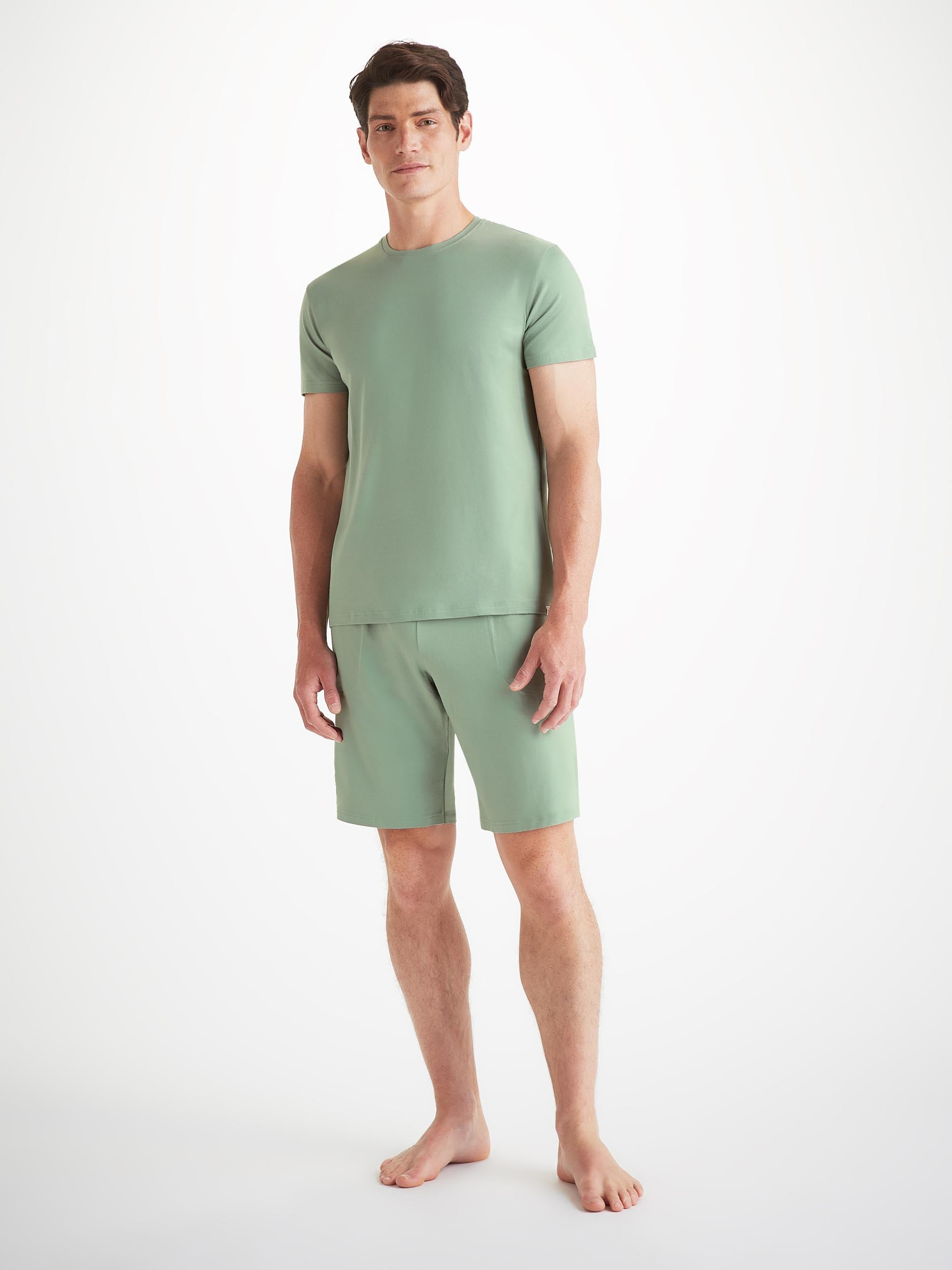 Men's T-Shirt Basel Micro Modal Stretch Eucalyptus - 3