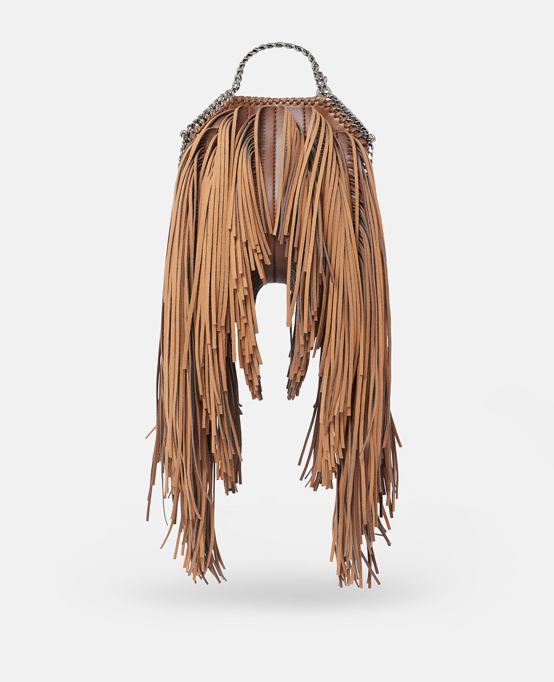 Alter-Suede Fringe Falabella Tiny Tote Bag - 6