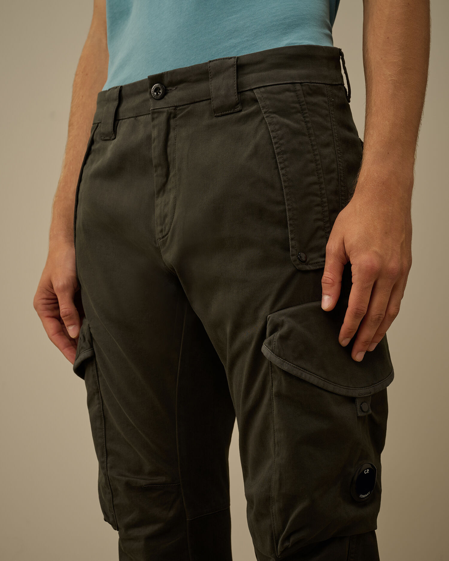 Stretch Sateen Ergonomic Lens Cargo Pants - 5