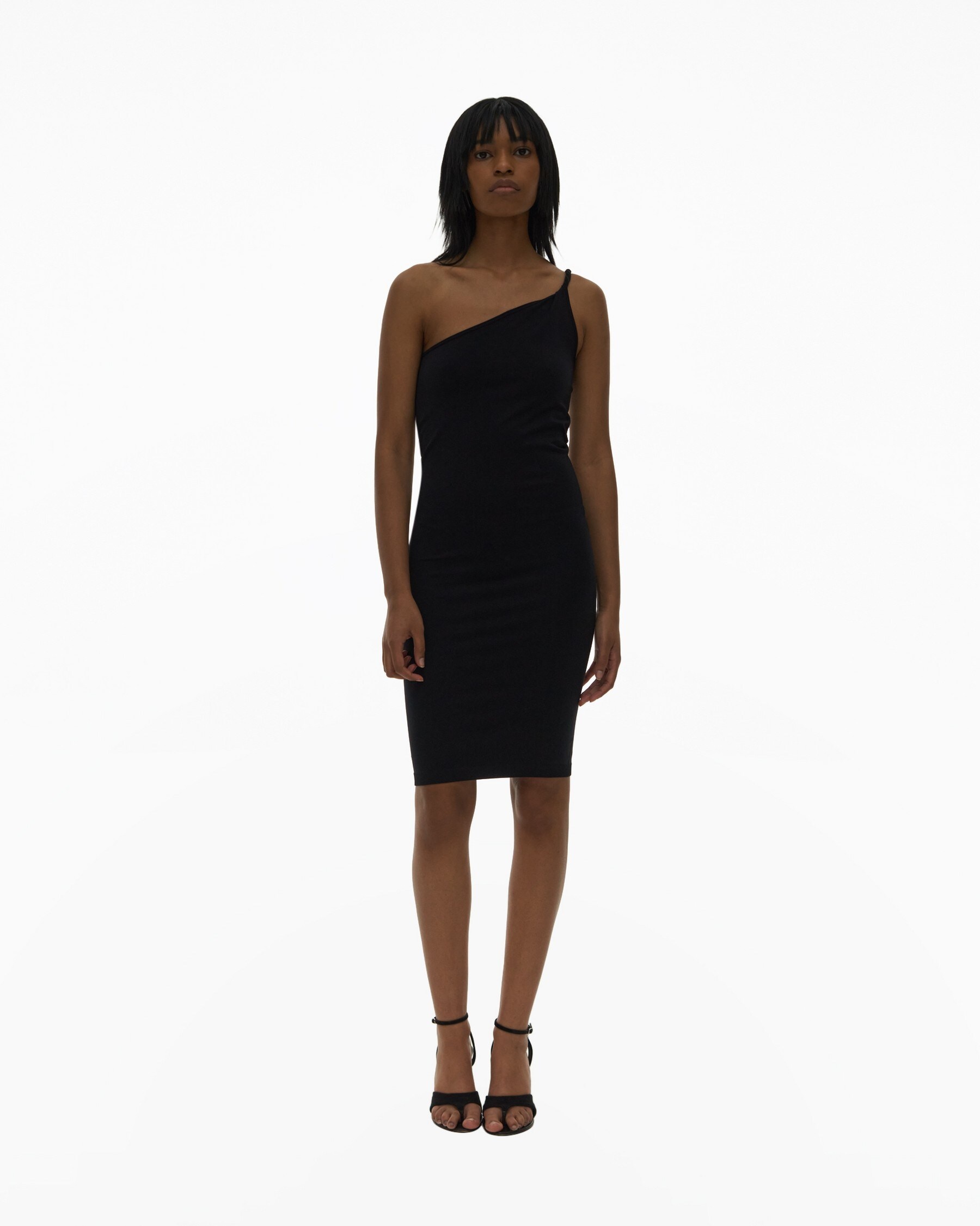 TWISTED ONE-SHOULDER DRESS - 2