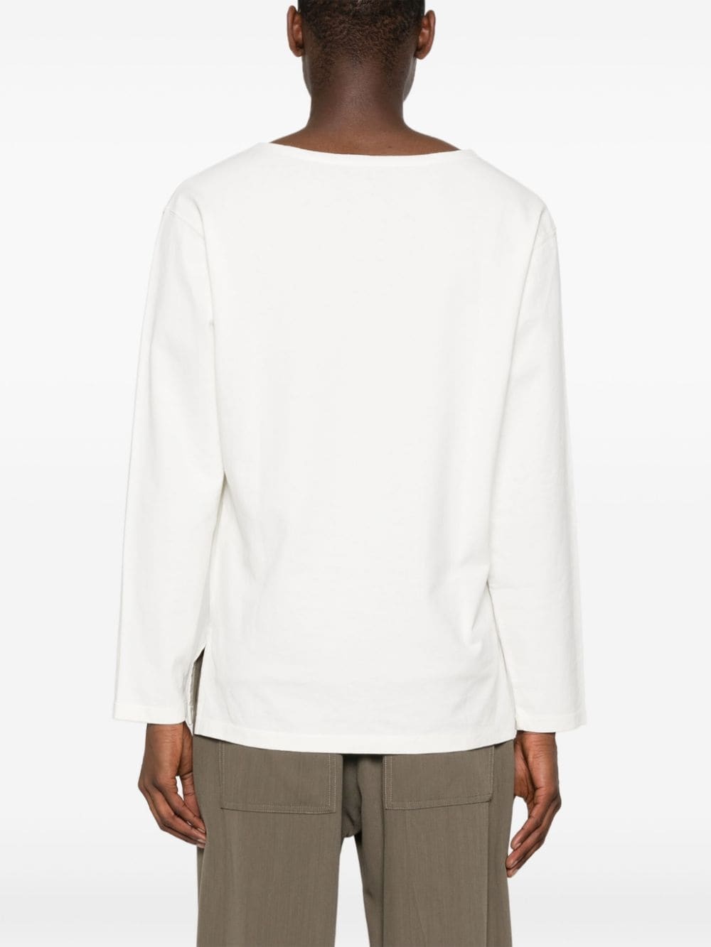 wide-neck long-sleeve T-shirt - 5