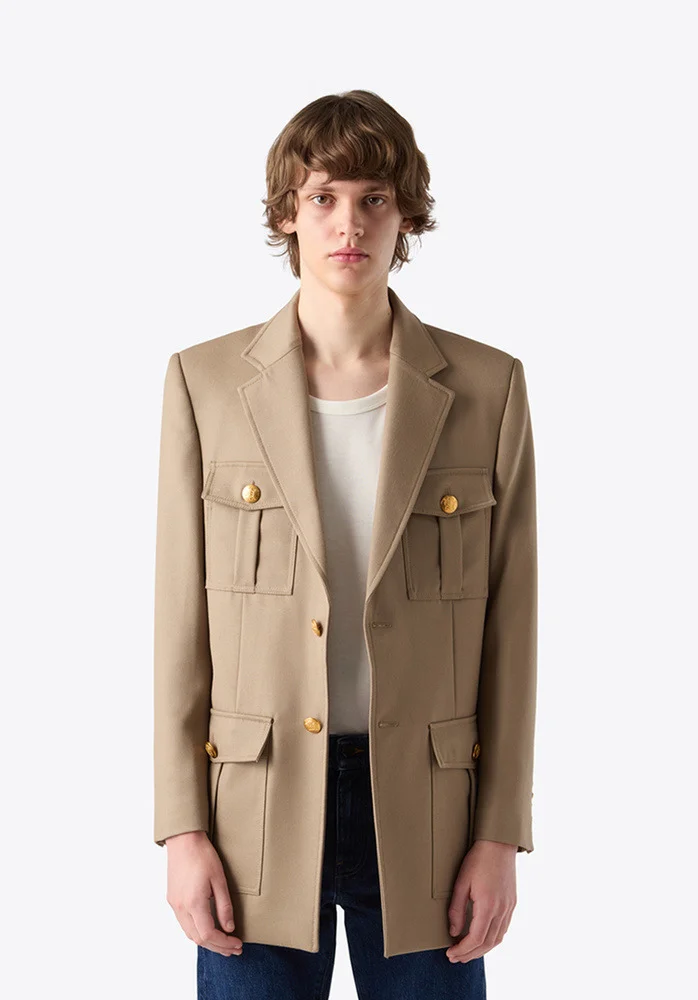 JACKET 171 BEIGE CAVALRY TWILL - 1