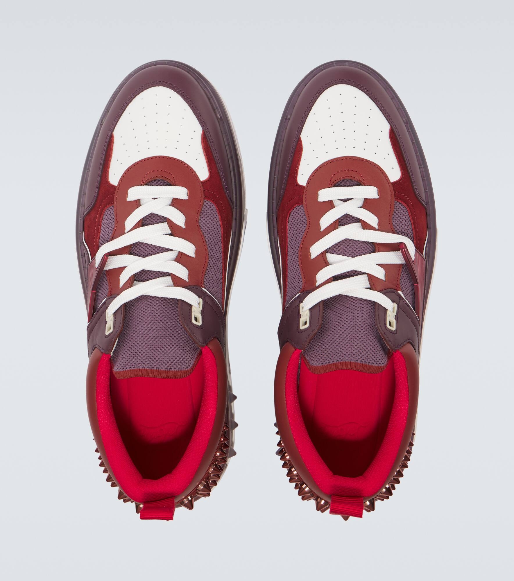 Astroloubi embellished leather sneakers - 4