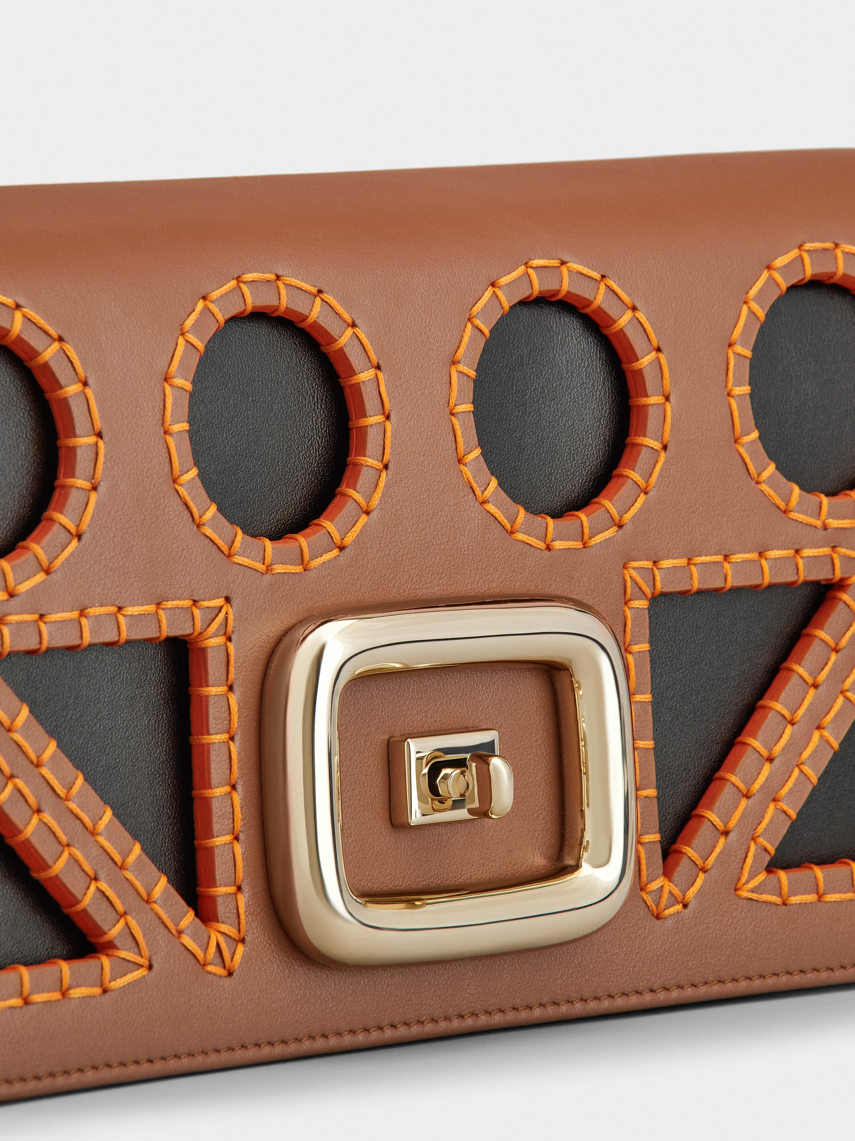 Viv' Choc Playful Bag in Leather - 8
