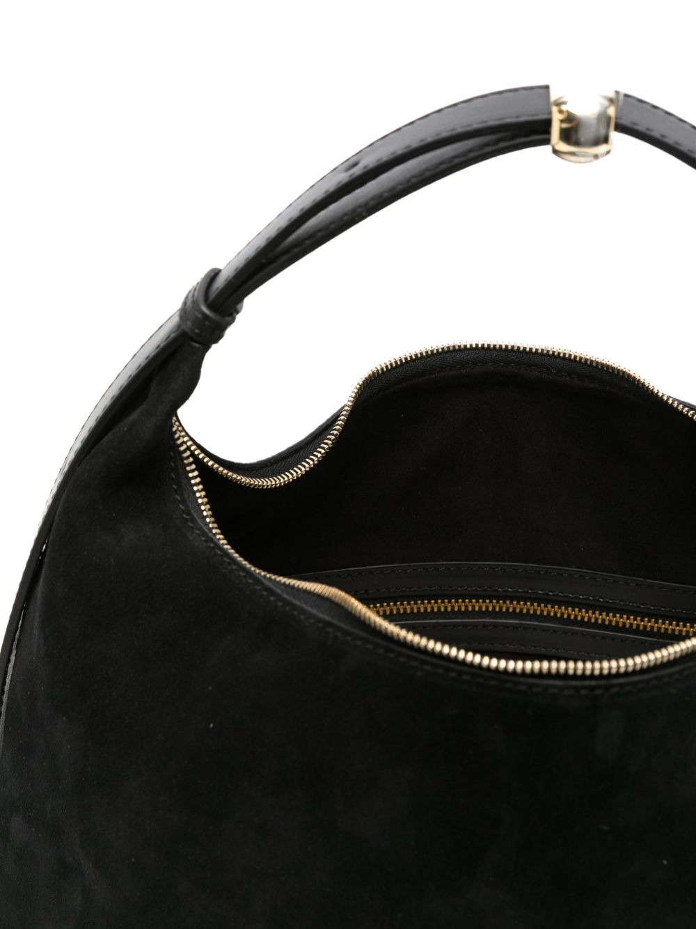 large Loop suede leather shoulder bag - 5