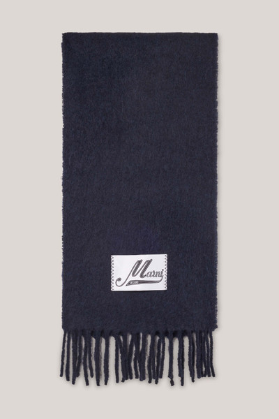 Marni Alpaca-Blend Blue Scarf outlook