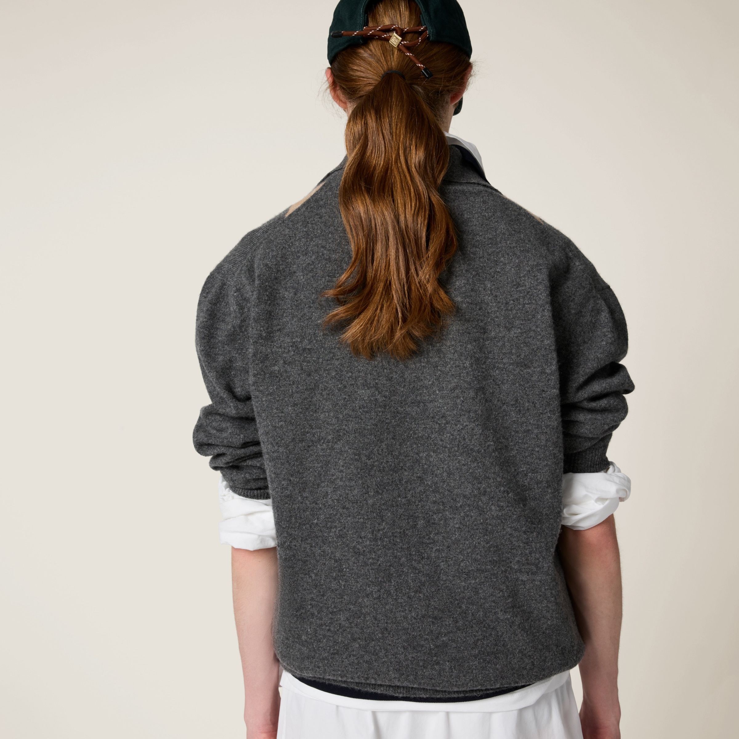 Cashmere knit polo shirt - 3