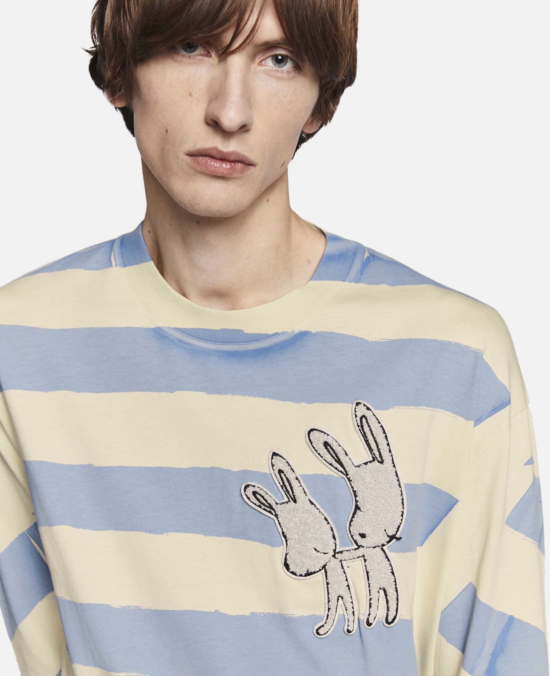 Bunny Embroidery Breton T-Shirt - 5