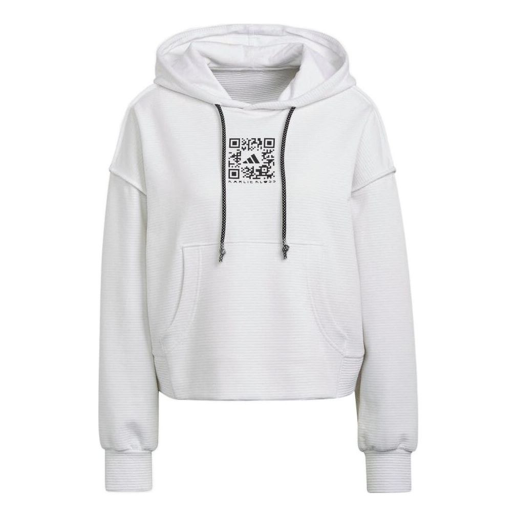 (WMNS) Adidas x Karlie Kloss Hoodie 'White' HB1448 - 1