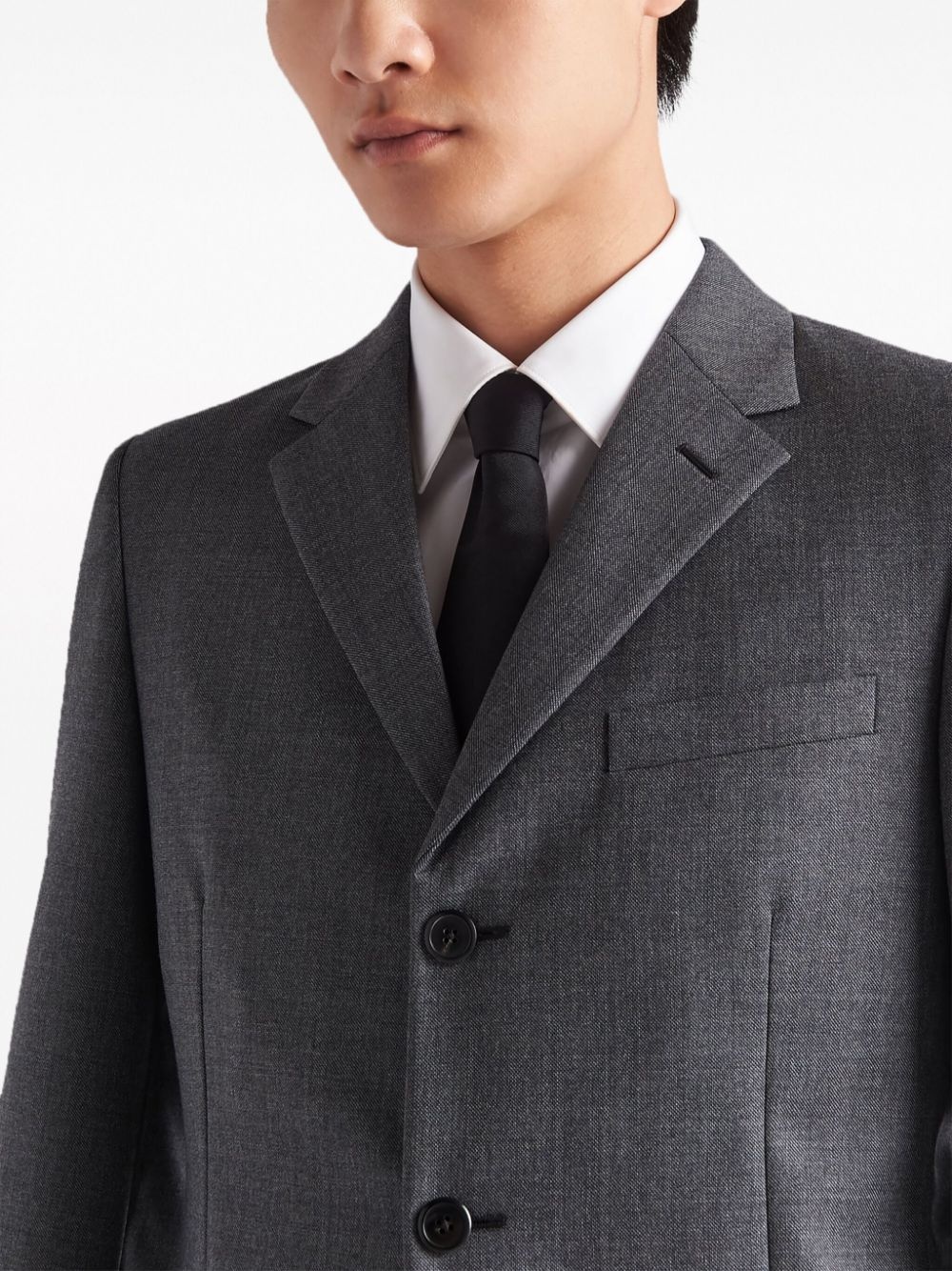 single-breasted wool suit - 3