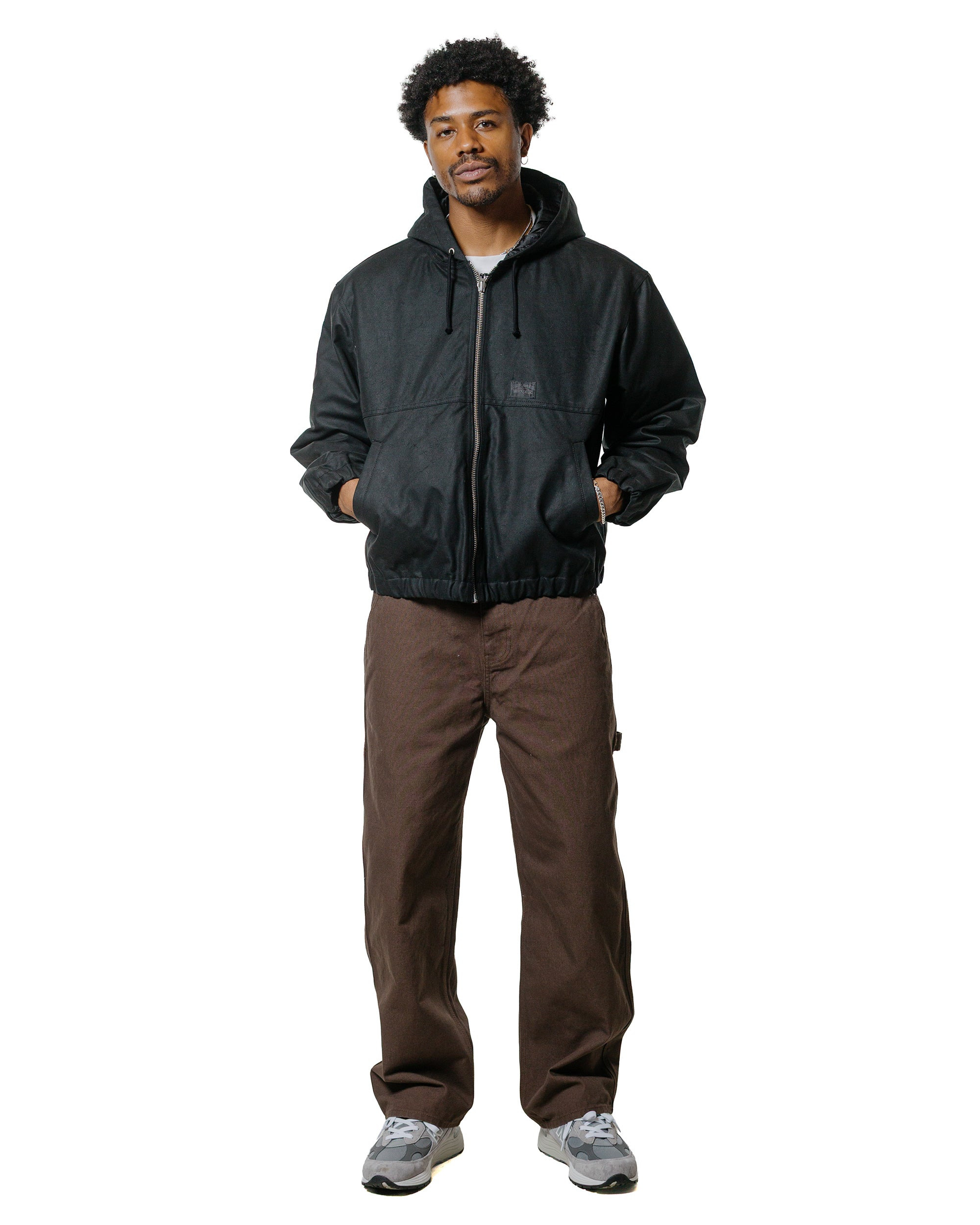 Stüssy Work Jacket Waxed Cotton Black - 4