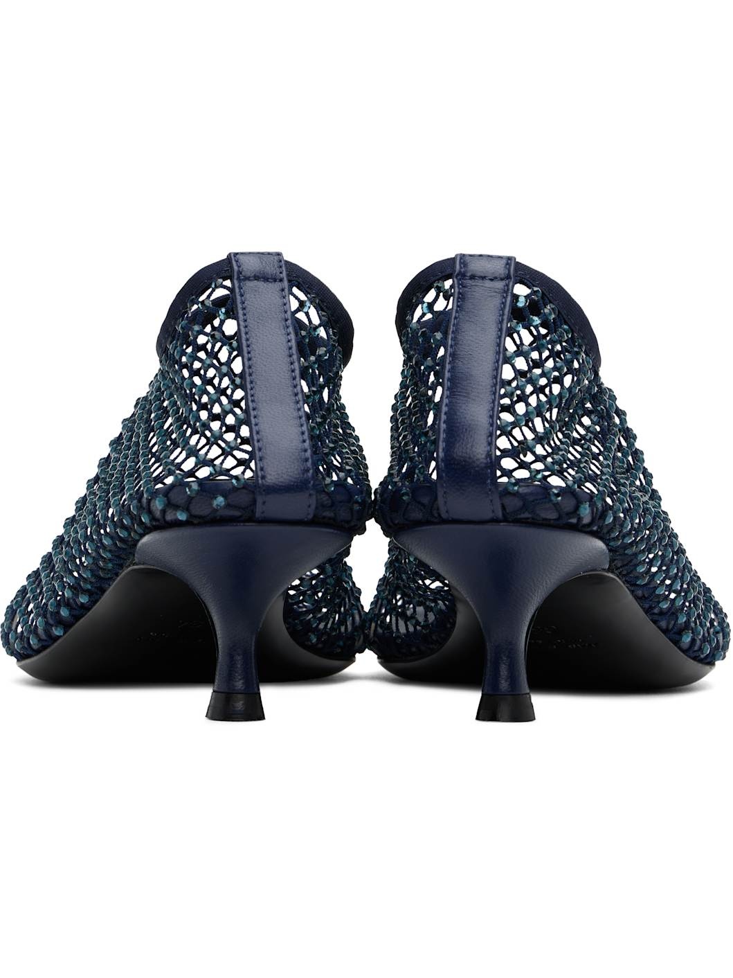 Navy Minette Crystal Micro Heels - 2