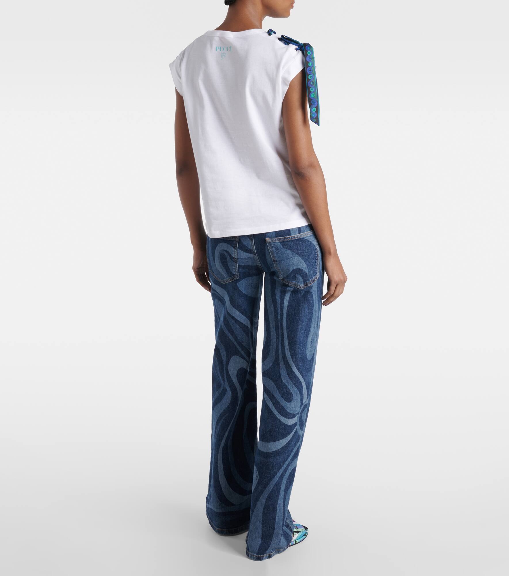 Iride-detail cotton T-shirt - 3