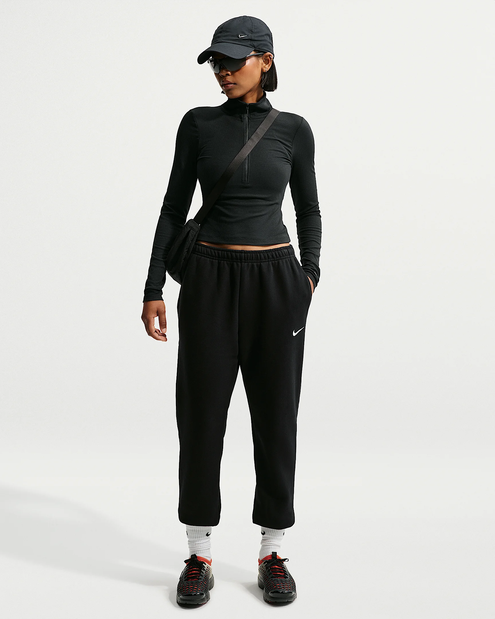 Nike Studio Fleece Medium Weight Women's Mid-Rise Joggers - 1