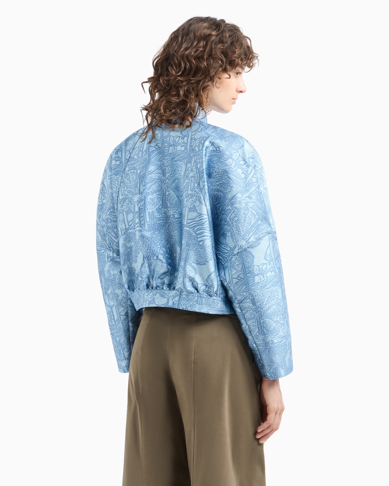 ALL-OVER JACQUARD JACKET WITH GURU COLLAR - 3