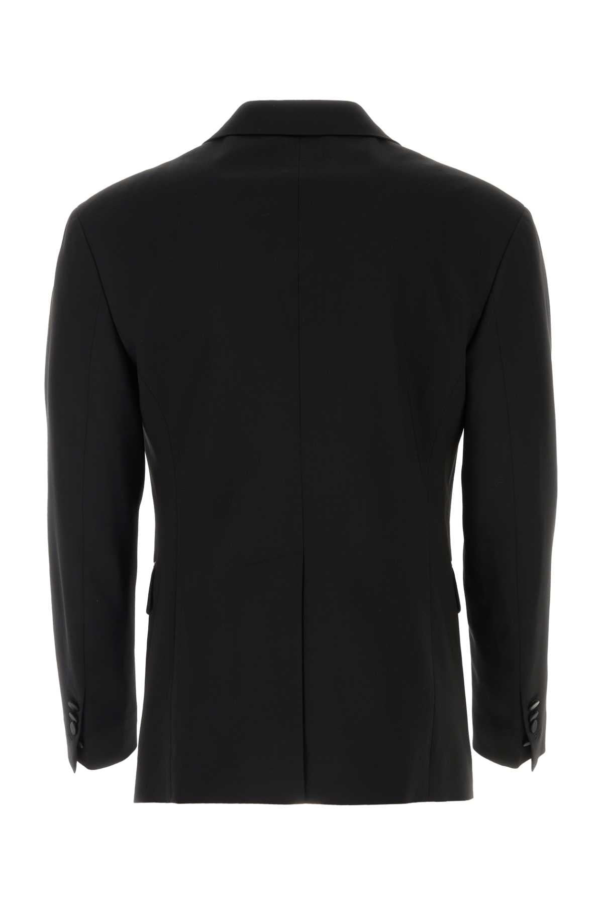 Dsquared Men Black Stretch Wool Dan Db Blazer - 2