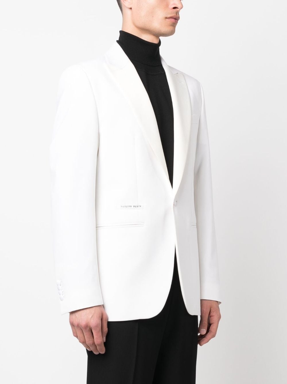 single-breasted wool blazer - 3