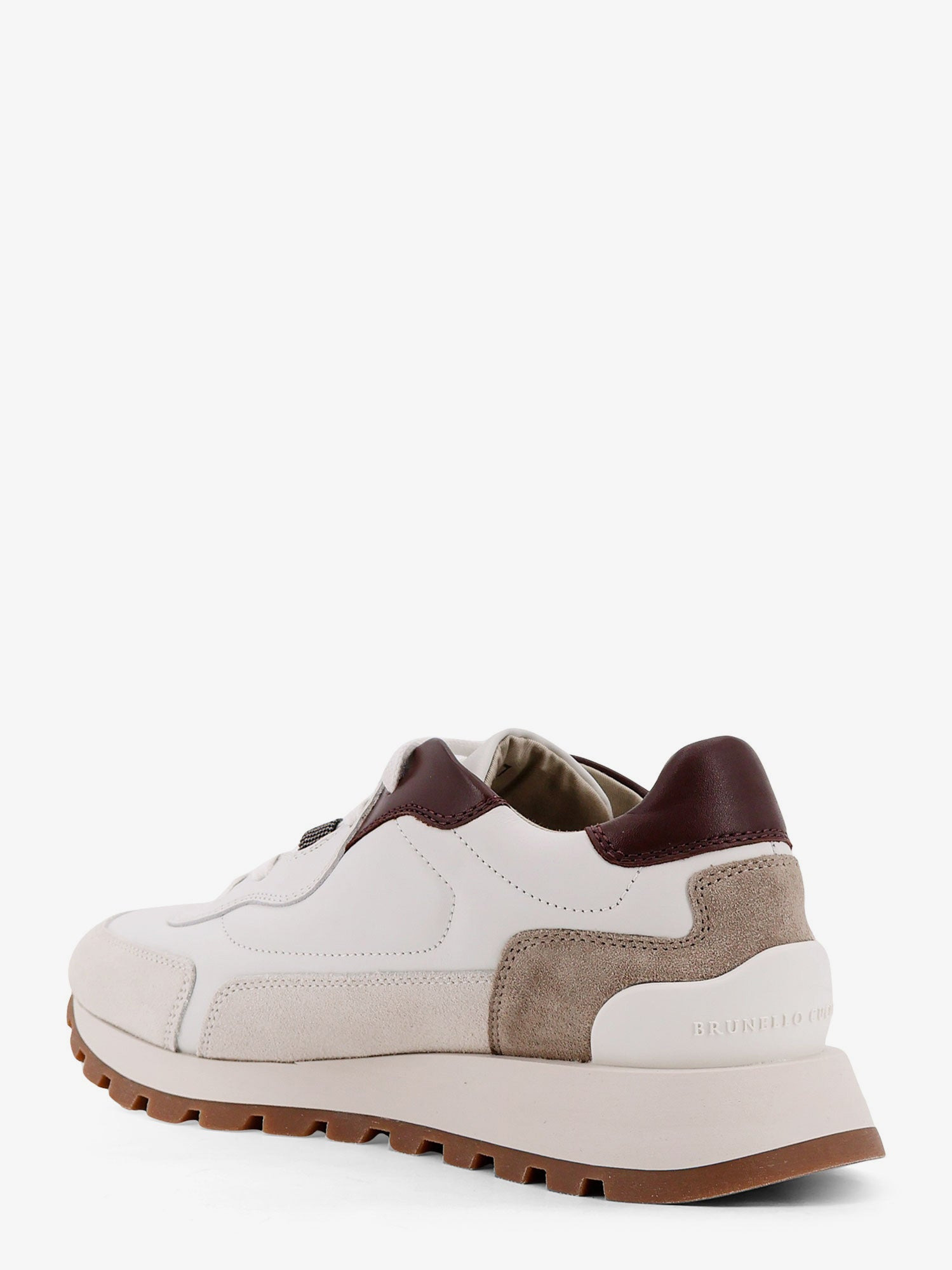 LOW-TOP LEATHER SNEAKERS WITH MONILI DETAIL - 3