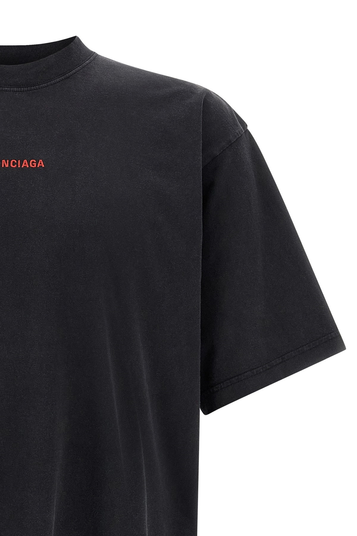 Logo embroidery t-shirt - 3