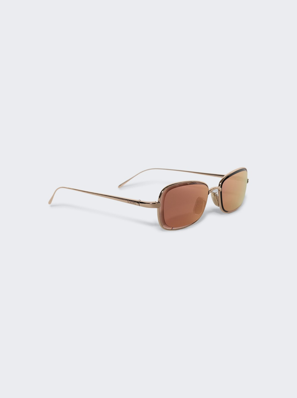 Anagram Sunglasses Shiny Rose Gold And Bordeaux Mirror - 4