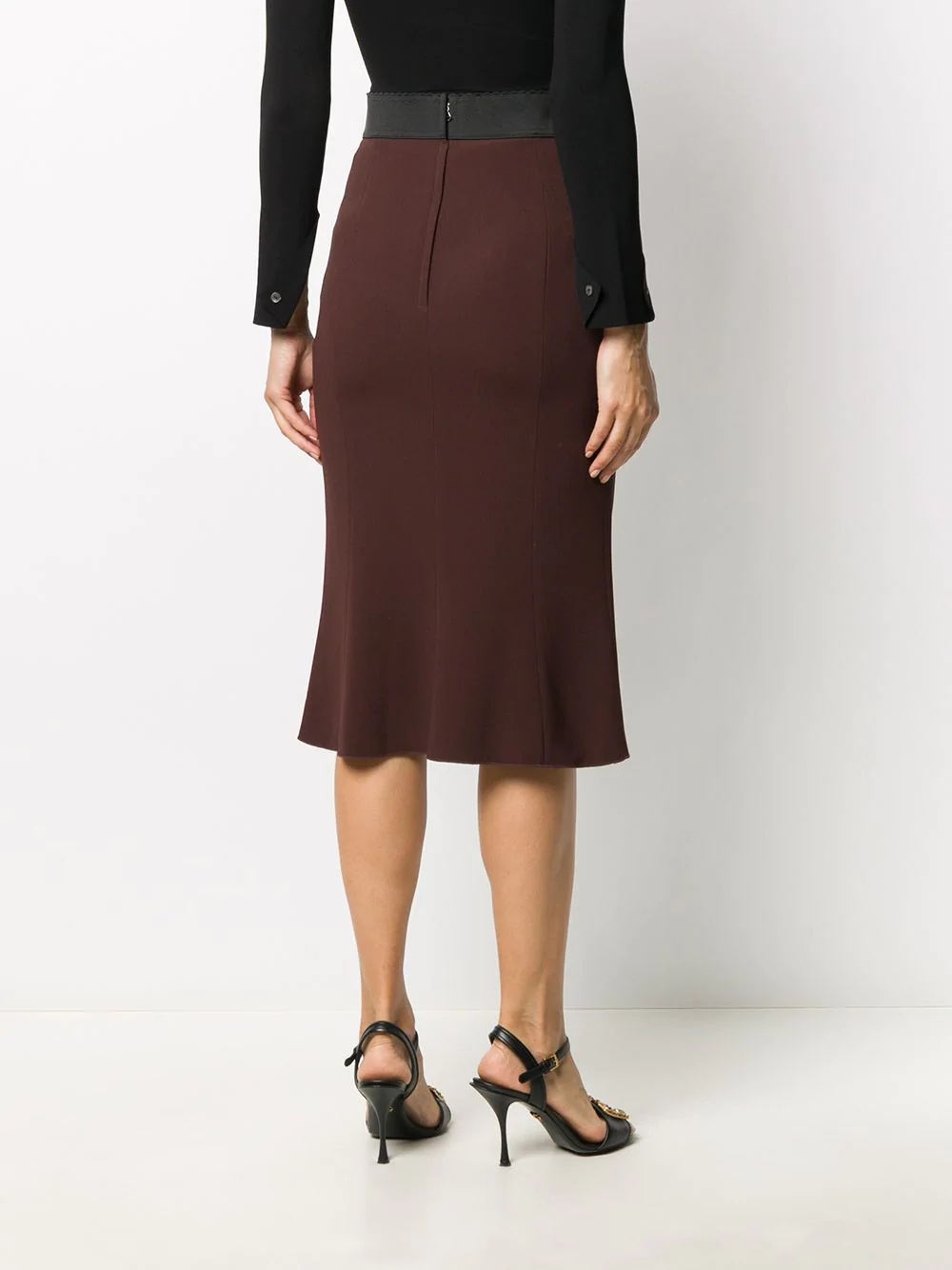 high-waisted pencil skirt - 4