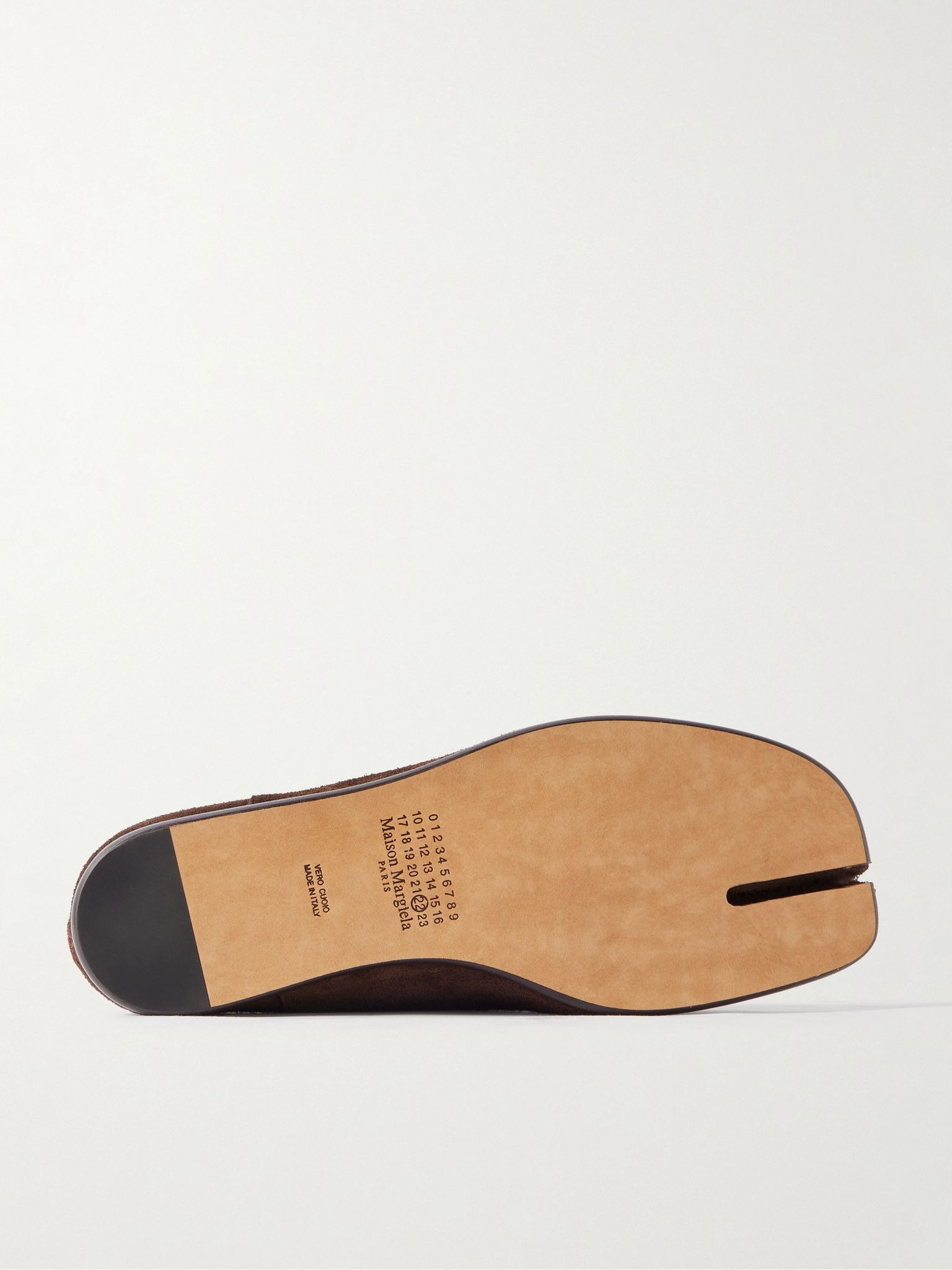 Tabi Split-Toe Suede Loafers Brown - 3