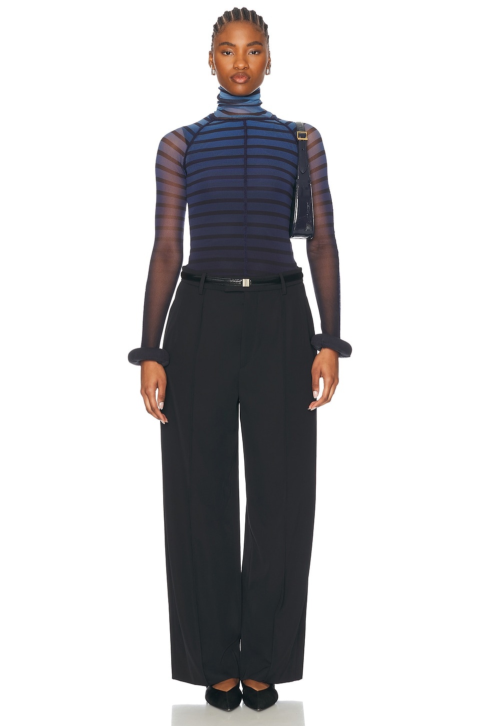 3d Cuff Long Sleeve Top - 4