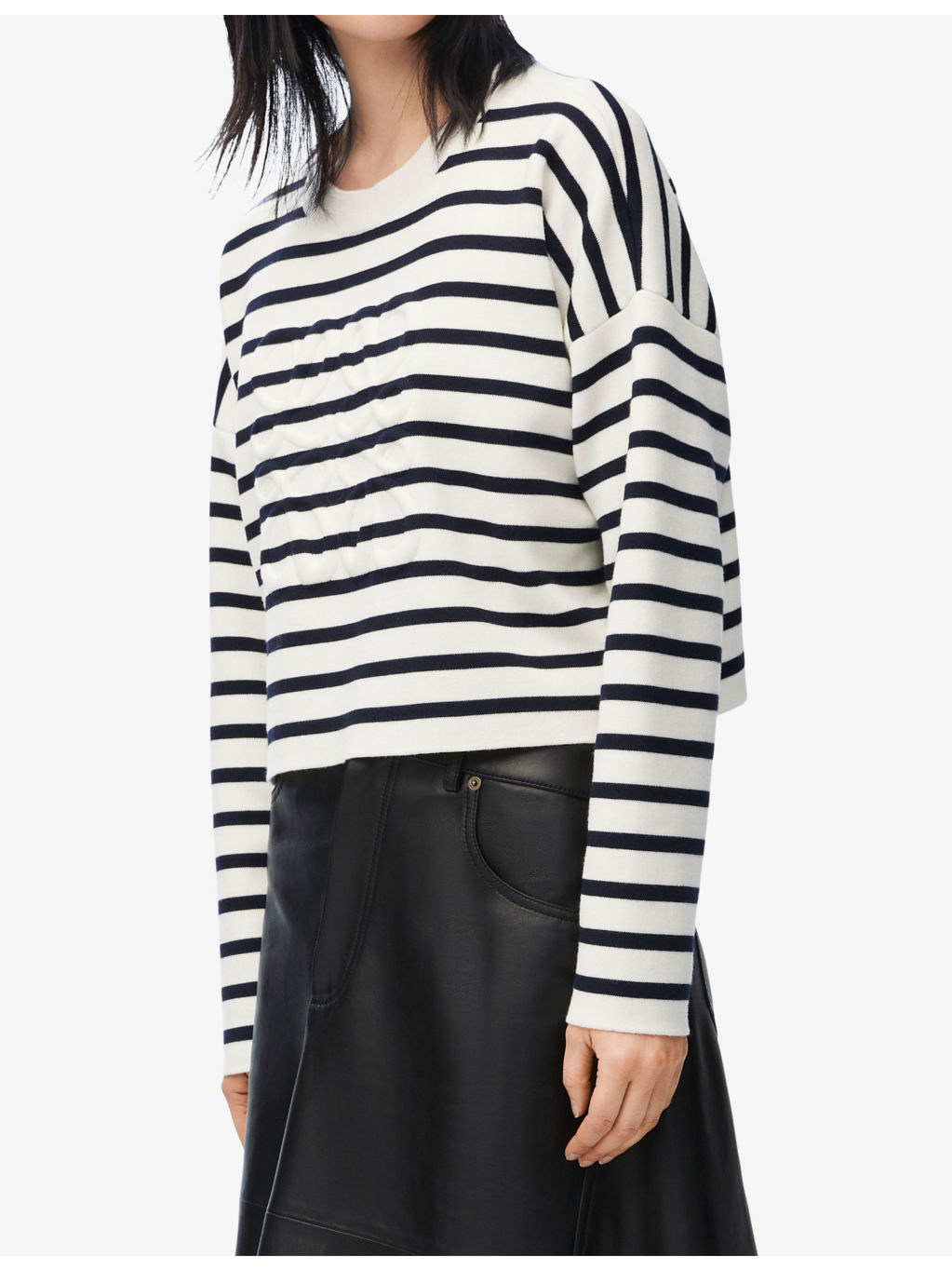 Anagram striped stretch-knitted jumper - 3