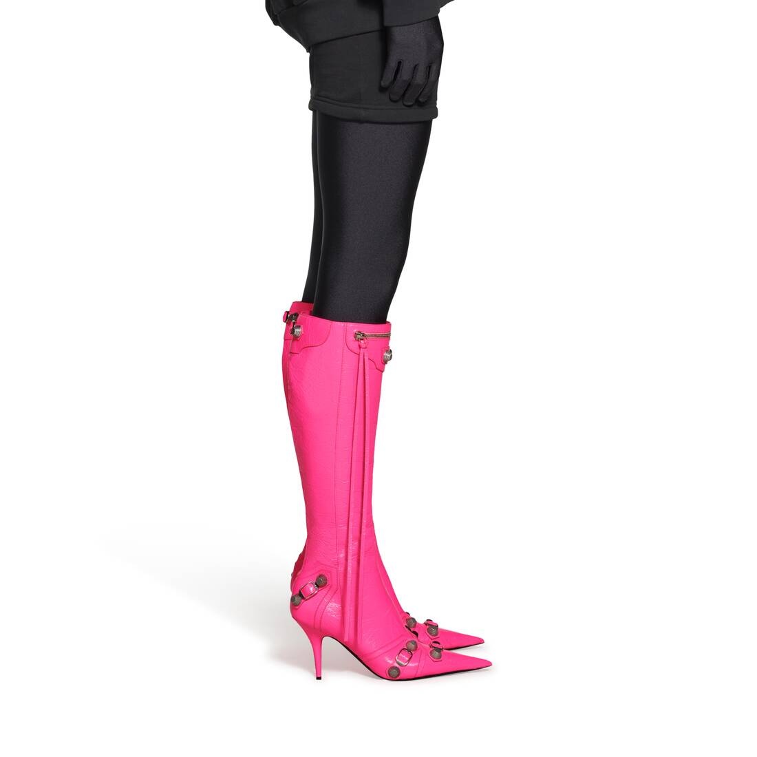 Women's Cagole 90mm Boot in Fluo Pink - 8