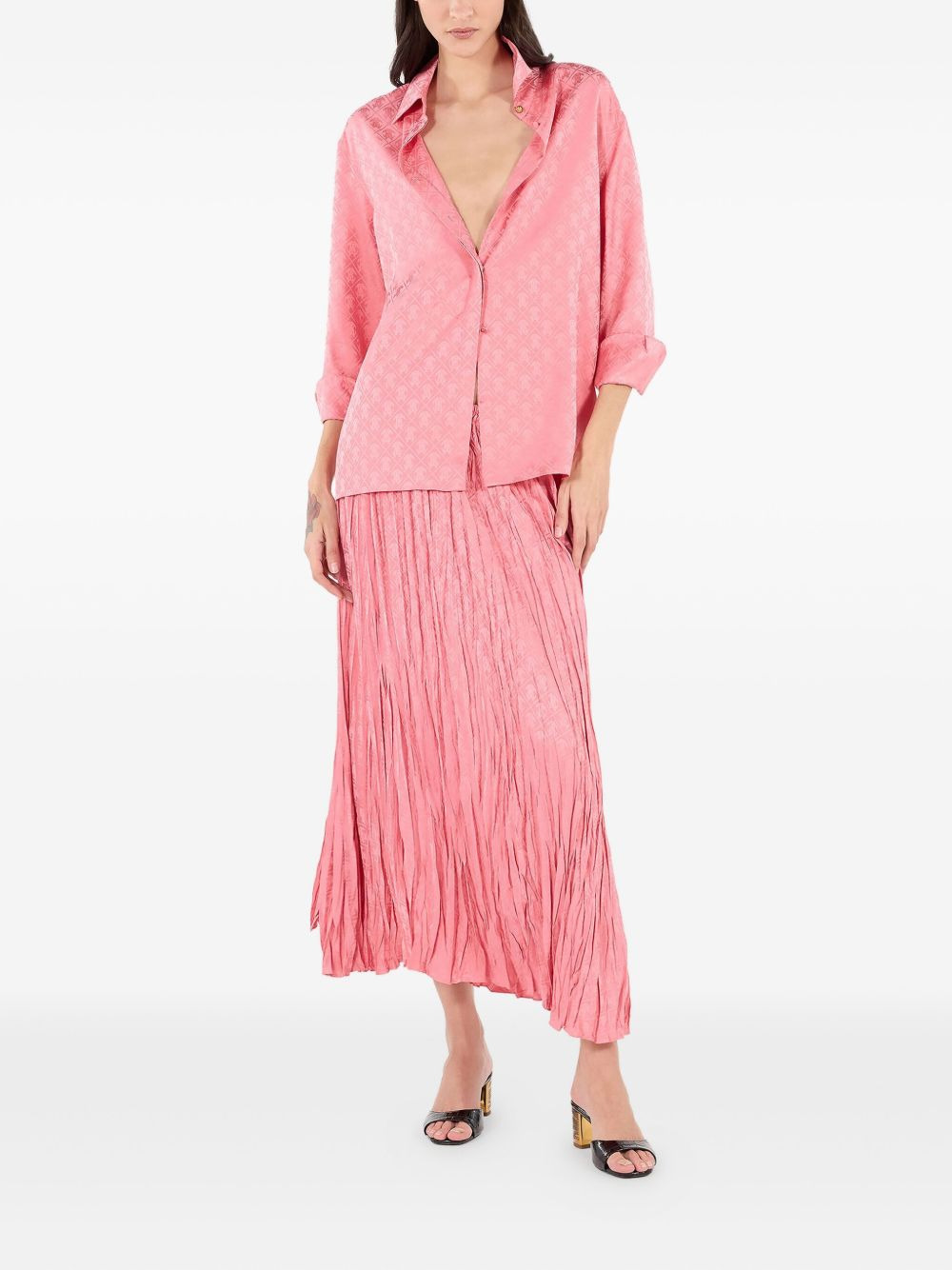 pleated midi skirt - 2