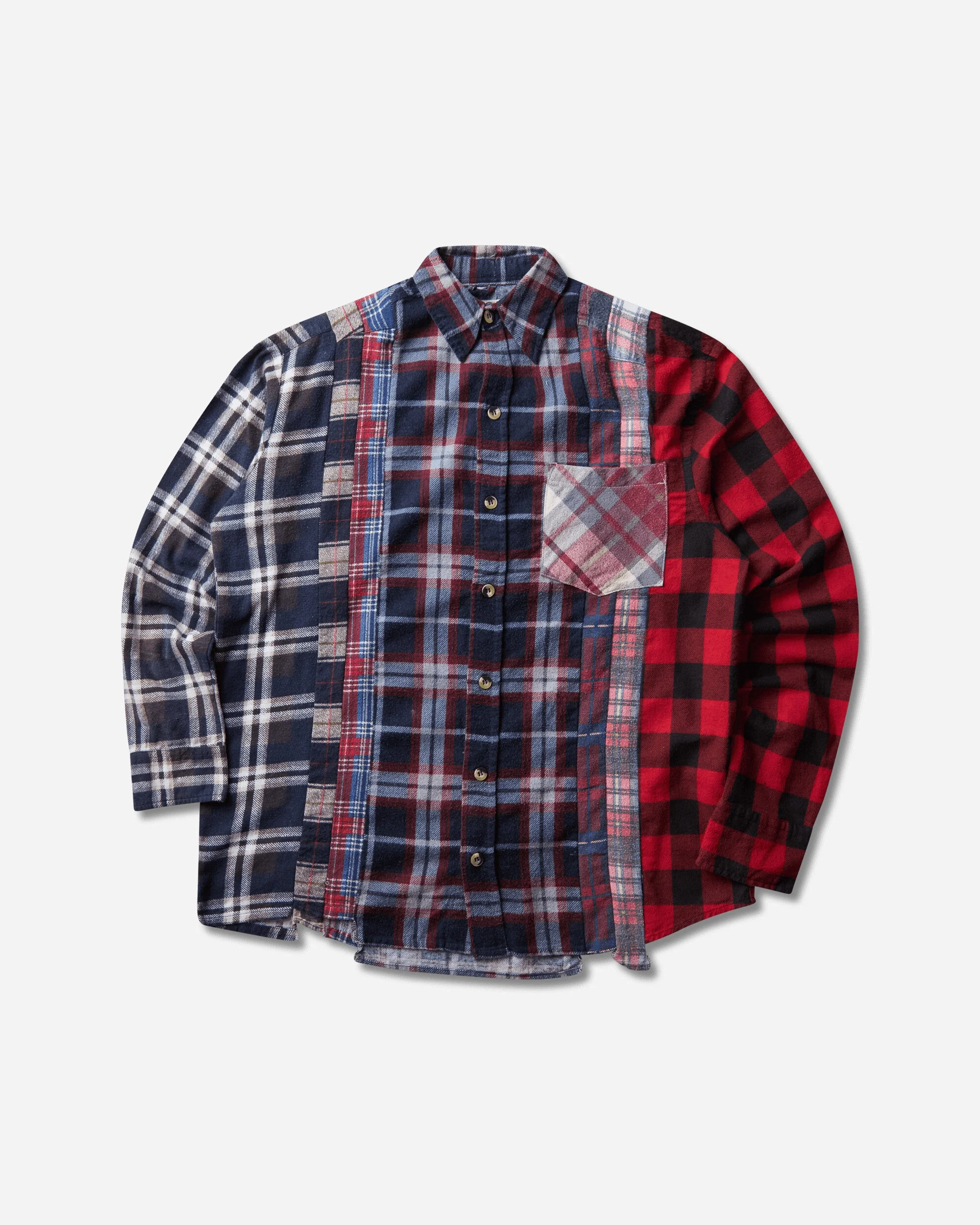 Men's 7 Cuts Flannel Shirt Multicolor - 1