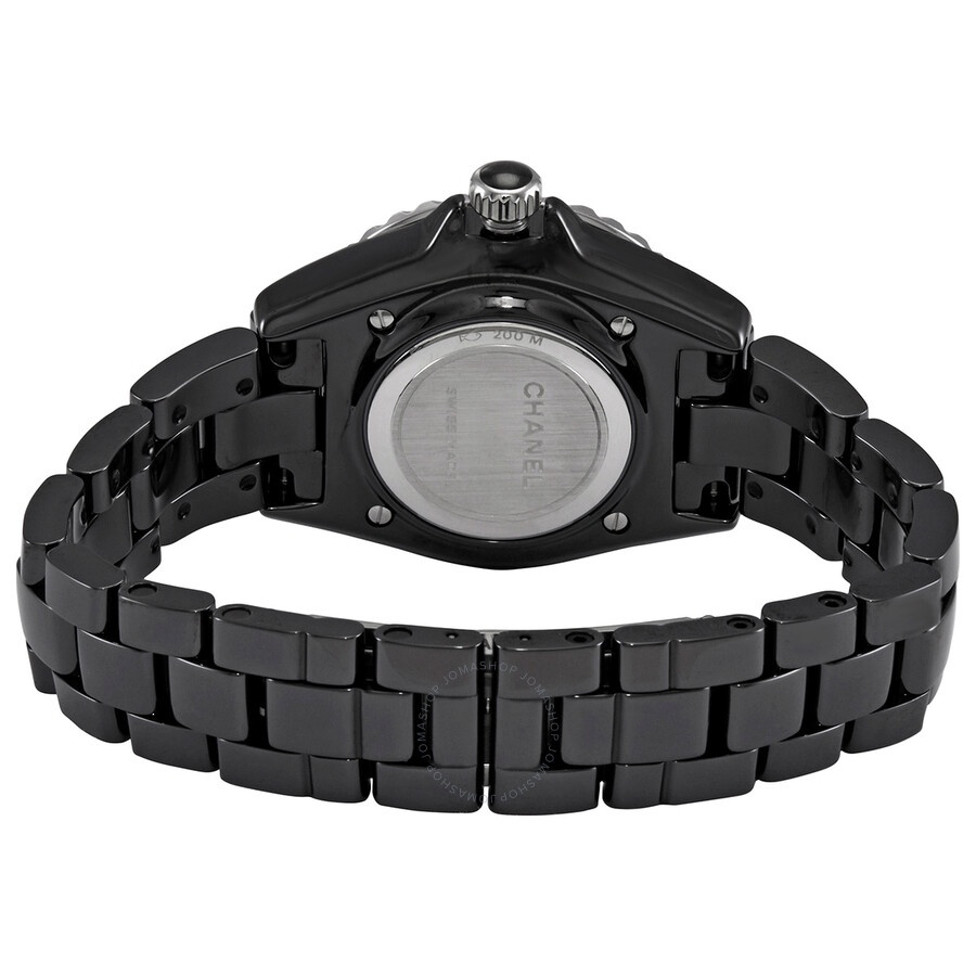 Chanel J12 Quartz Diamond Black Dial Ladies Watch H5701 - 3
