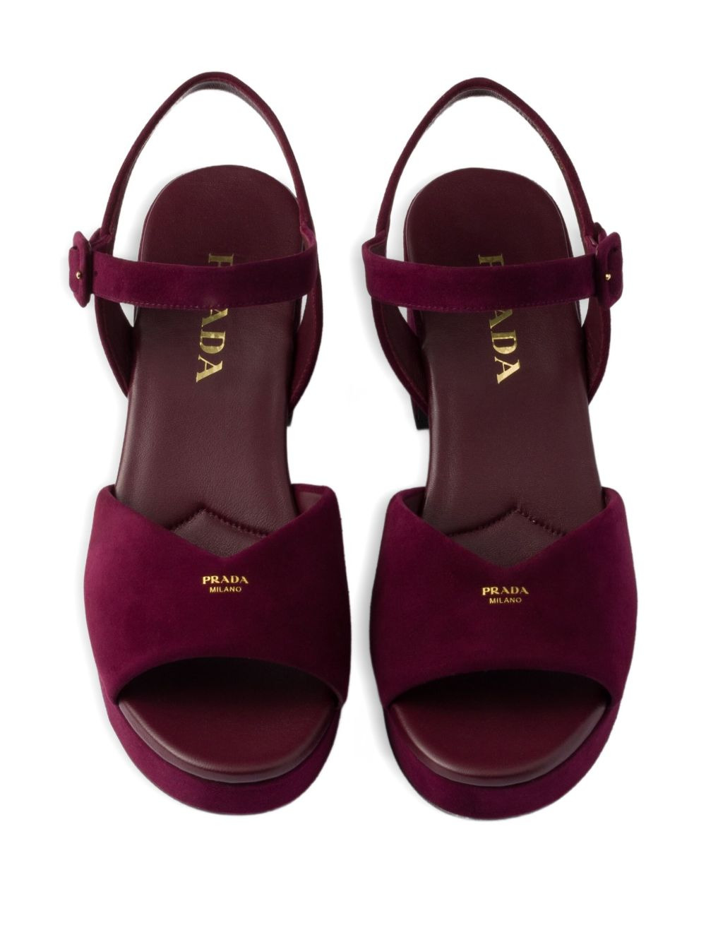 65mm buckle-strap platform sandals - 5
