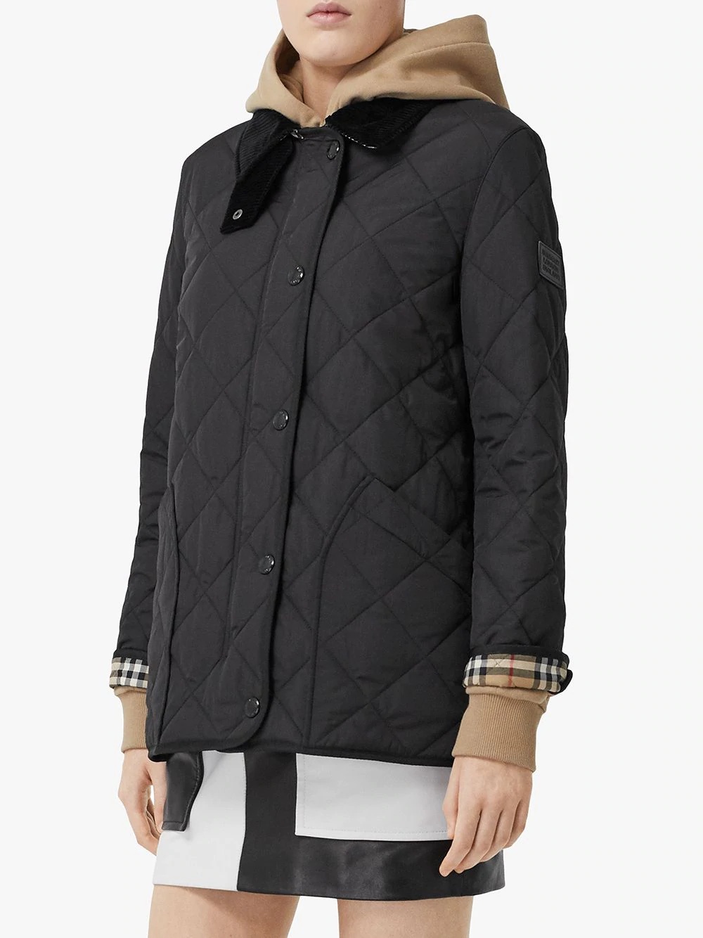 diamond quilted thermoregulated barn jacket - 3