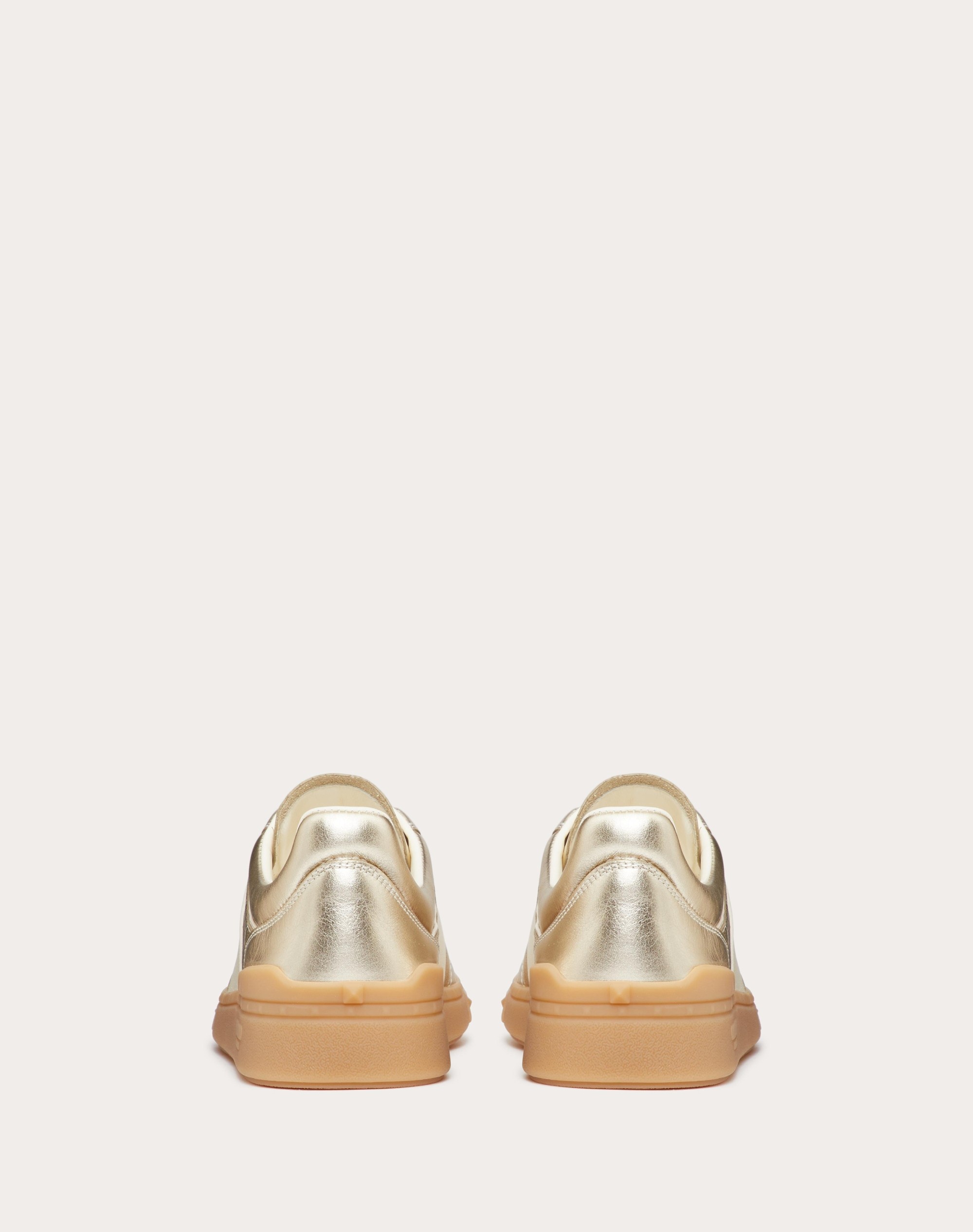 UPVILLAGE TRAINER IN LAMINATED CALFSKIN WITH NAPPA CALFSKIN LEATHER BAND - 3