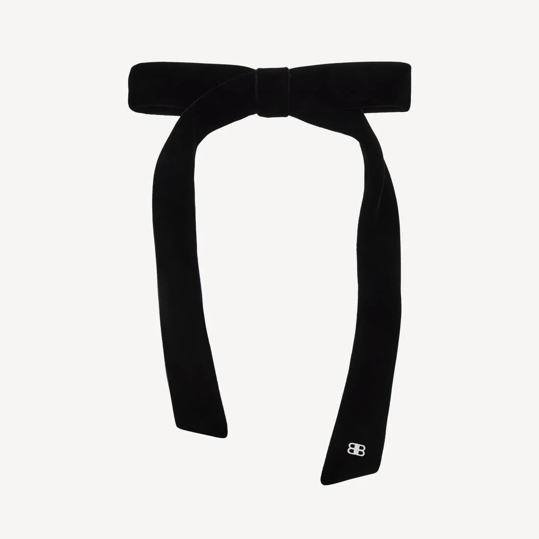 Women's Holli Thin Hair Bow in Black/shiny Silver - 1