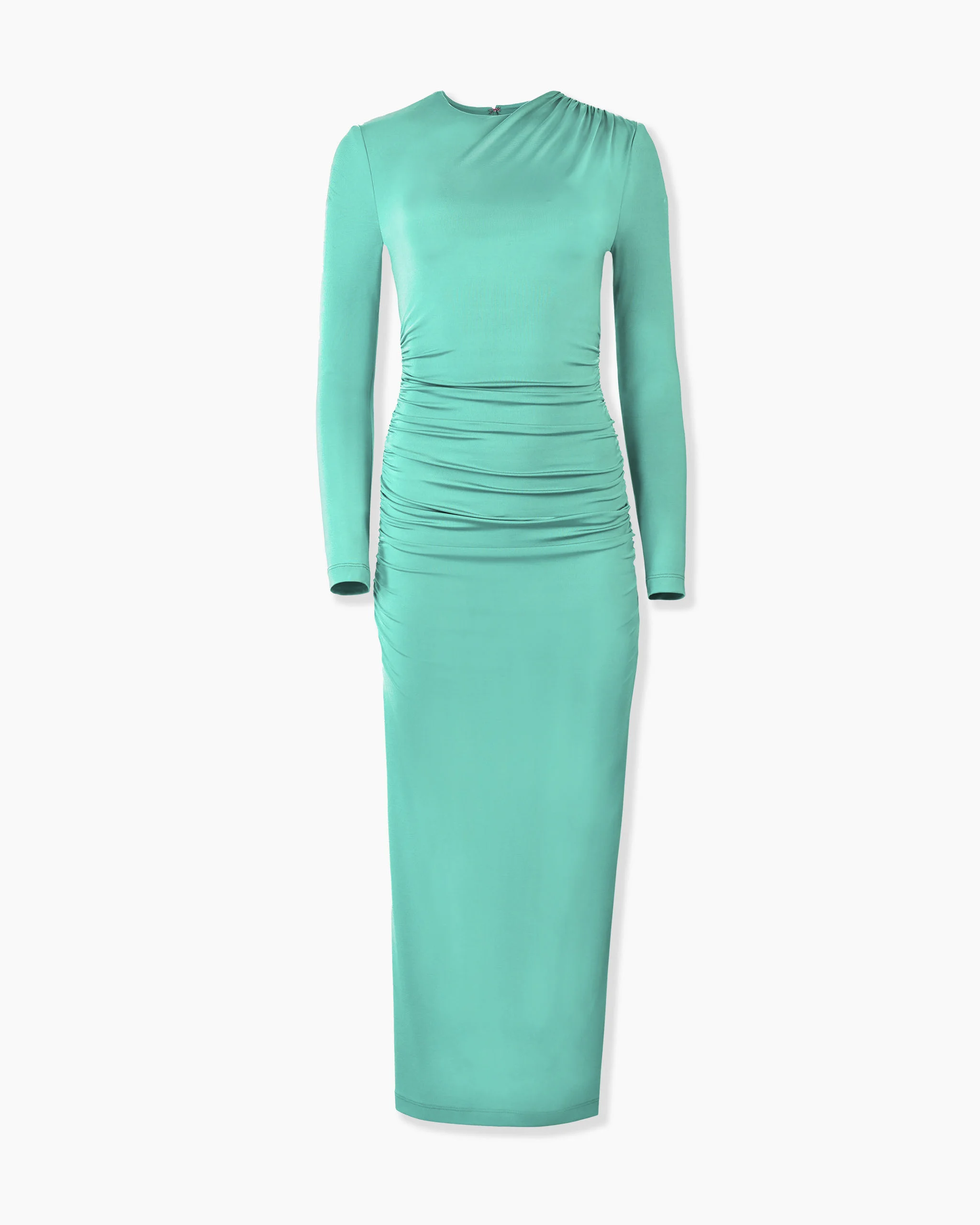 Draped Jersey Midi Dress - 1