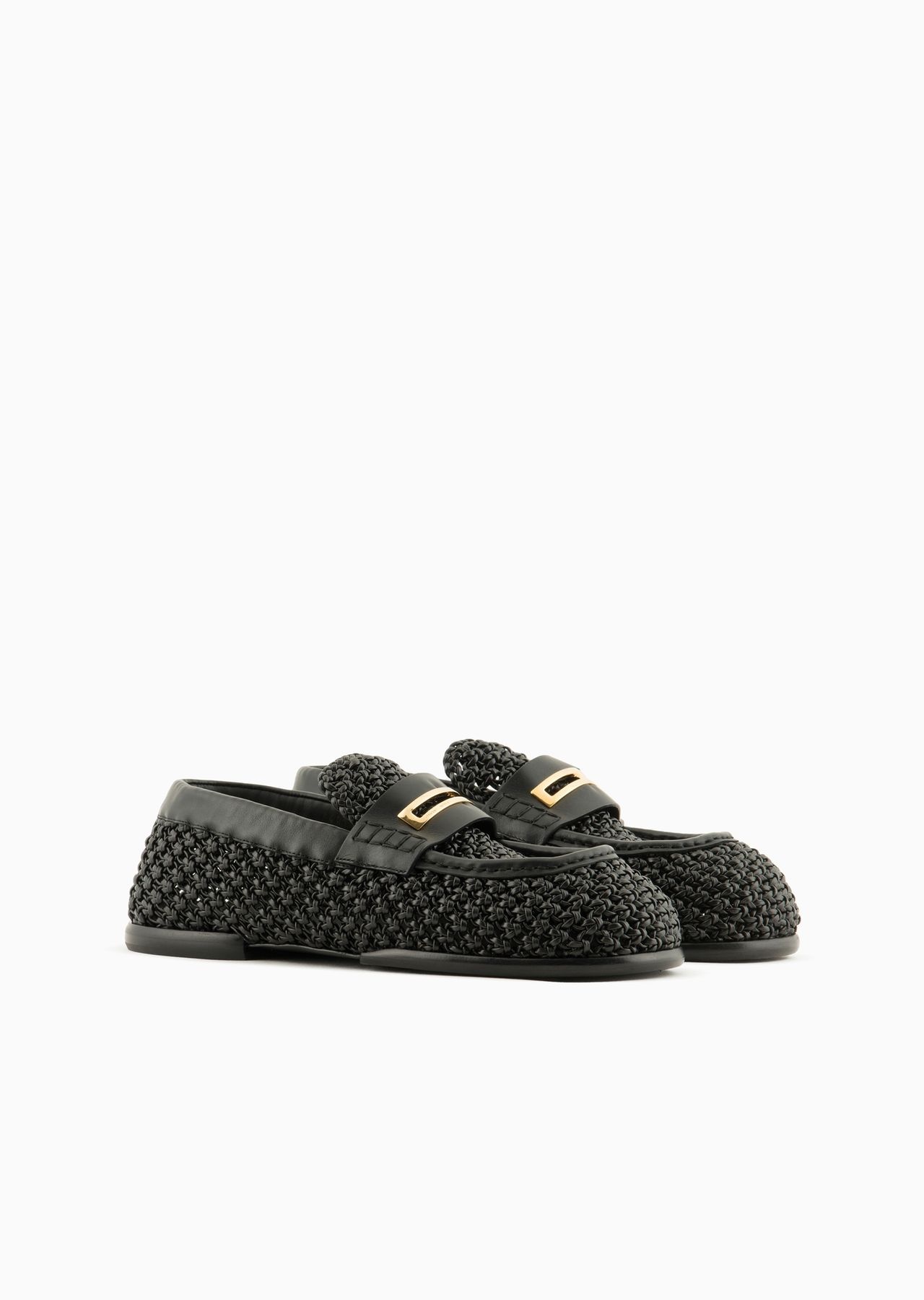 Woven nappa-leather loafers - 2