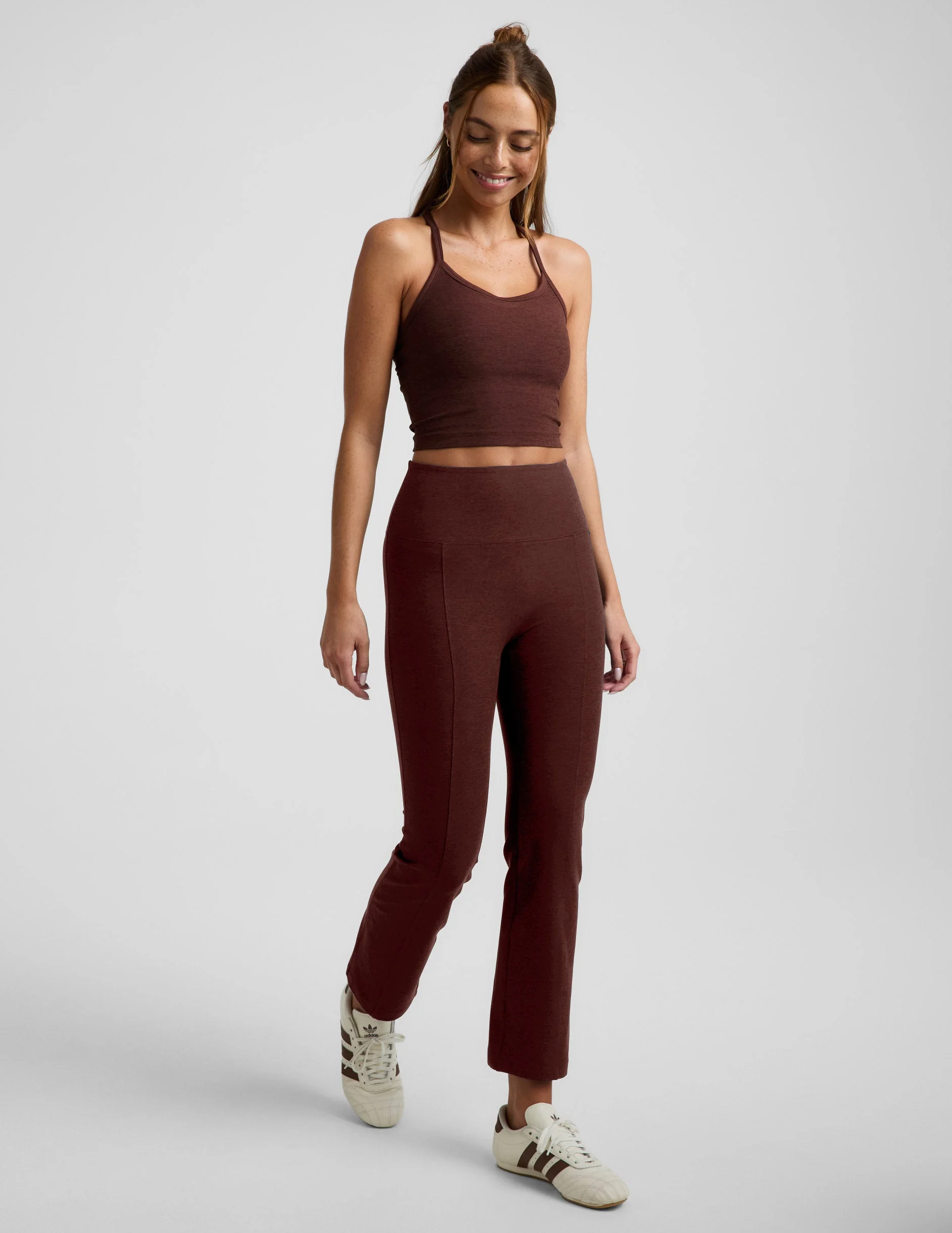 Spacedye™ Pintuck Kick Flare High Waisted Pant - 1