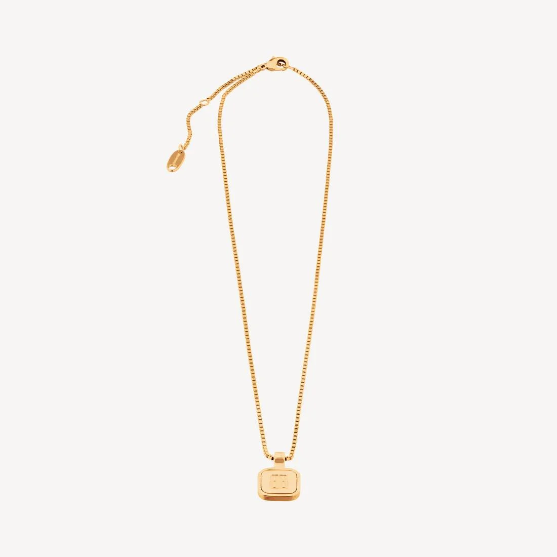 Nano Square Long Necklace in Gold - 1