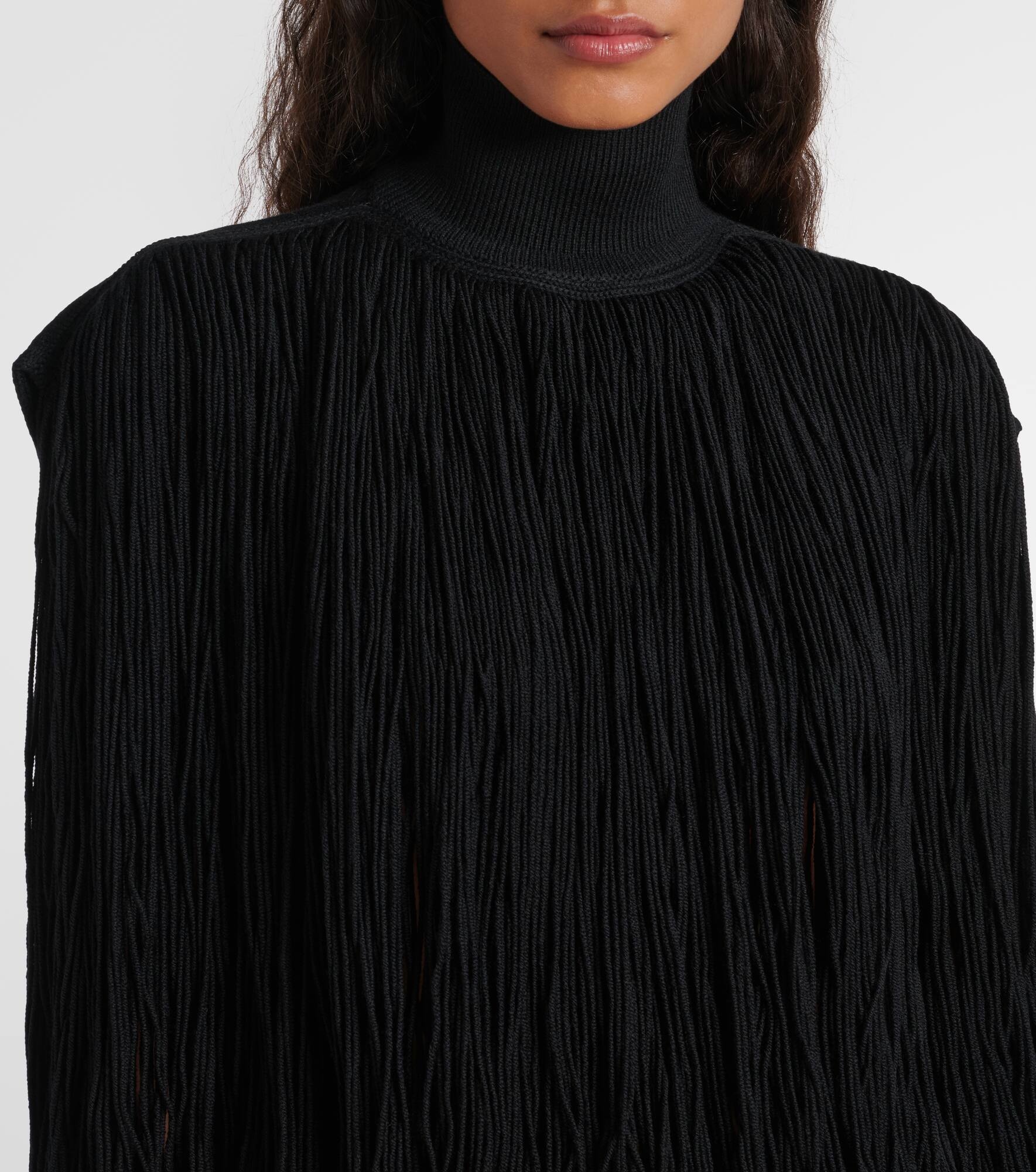 Fringed wool sweater - 4