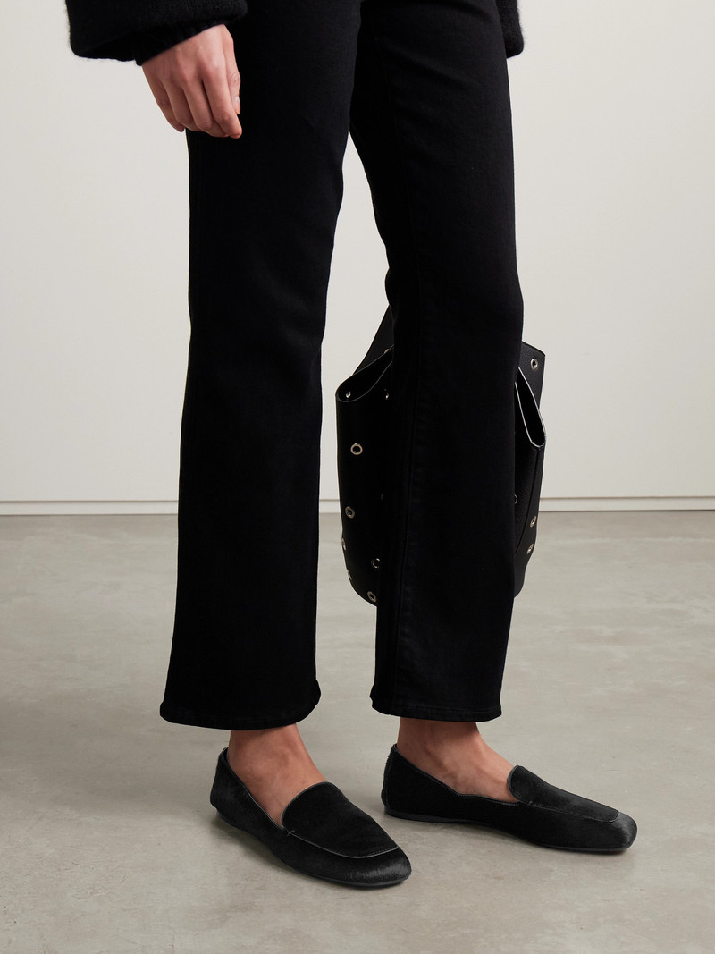 KHAITE Monroe Calf Hair Loafers outlook